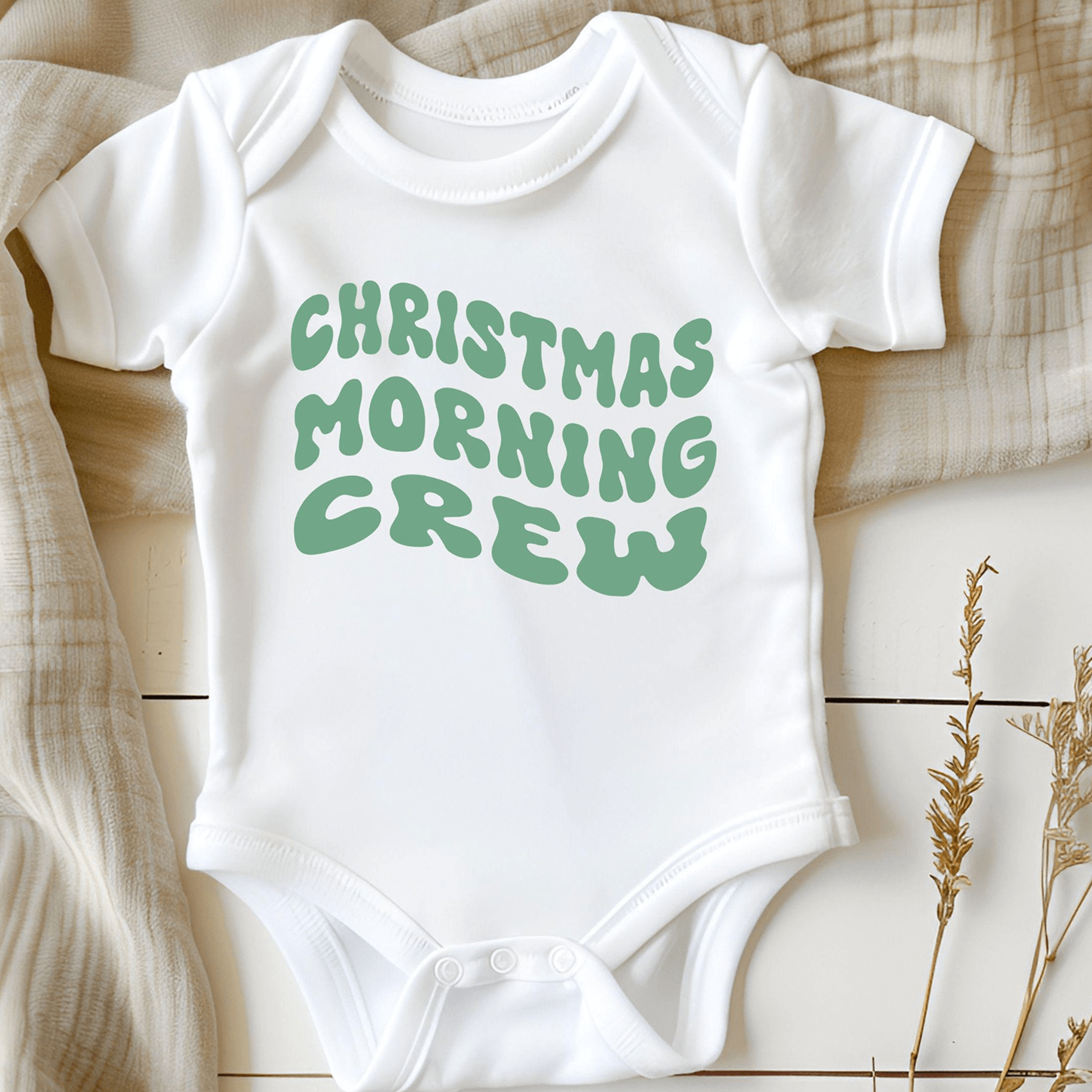 christmas morning crew shirt, cute family christmas shirt, matching holiday shirts, personalized christmas crew tee