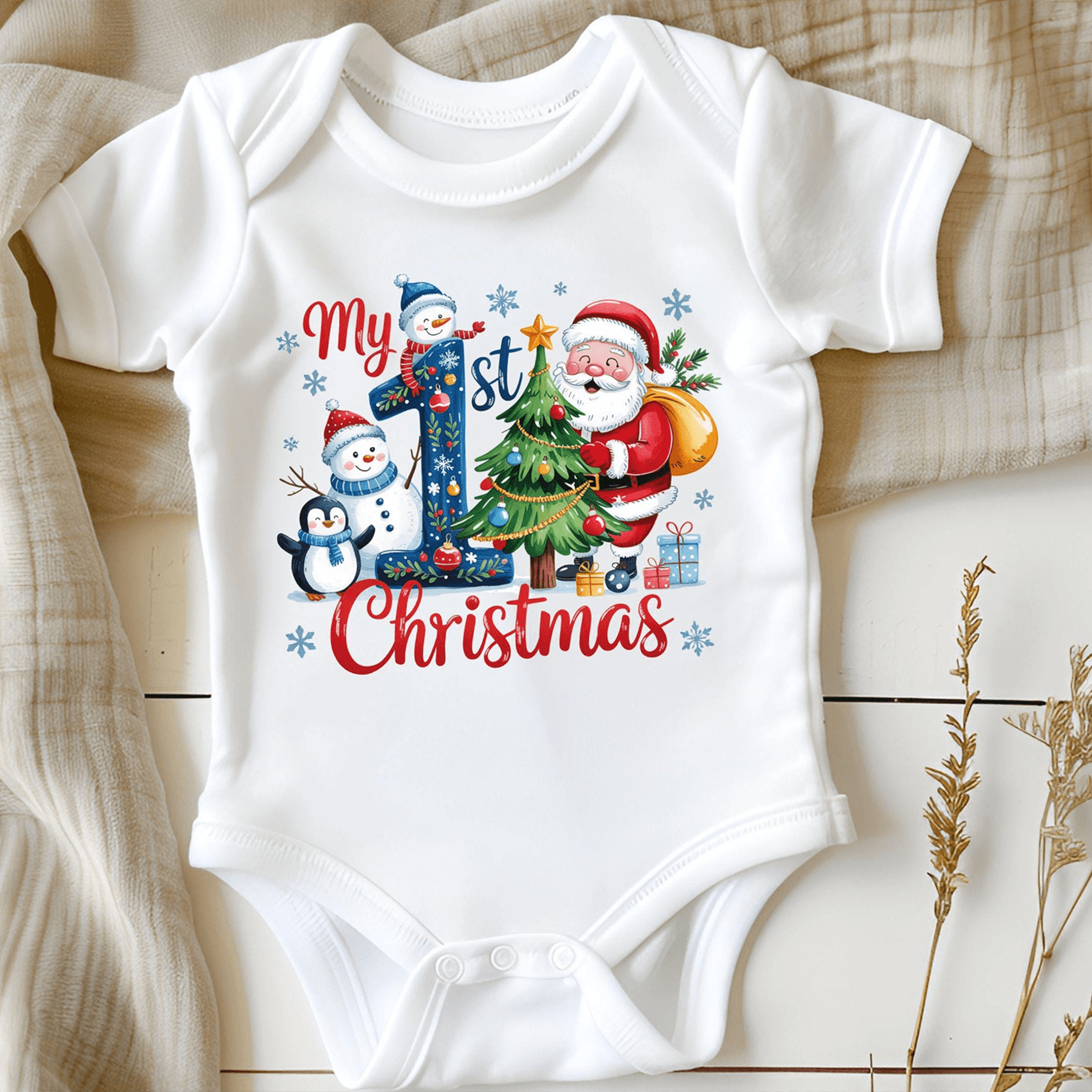 my first christmas baby shirt, personalized baby christmas tee, custom name first christmas outfit, newborn holiday gift