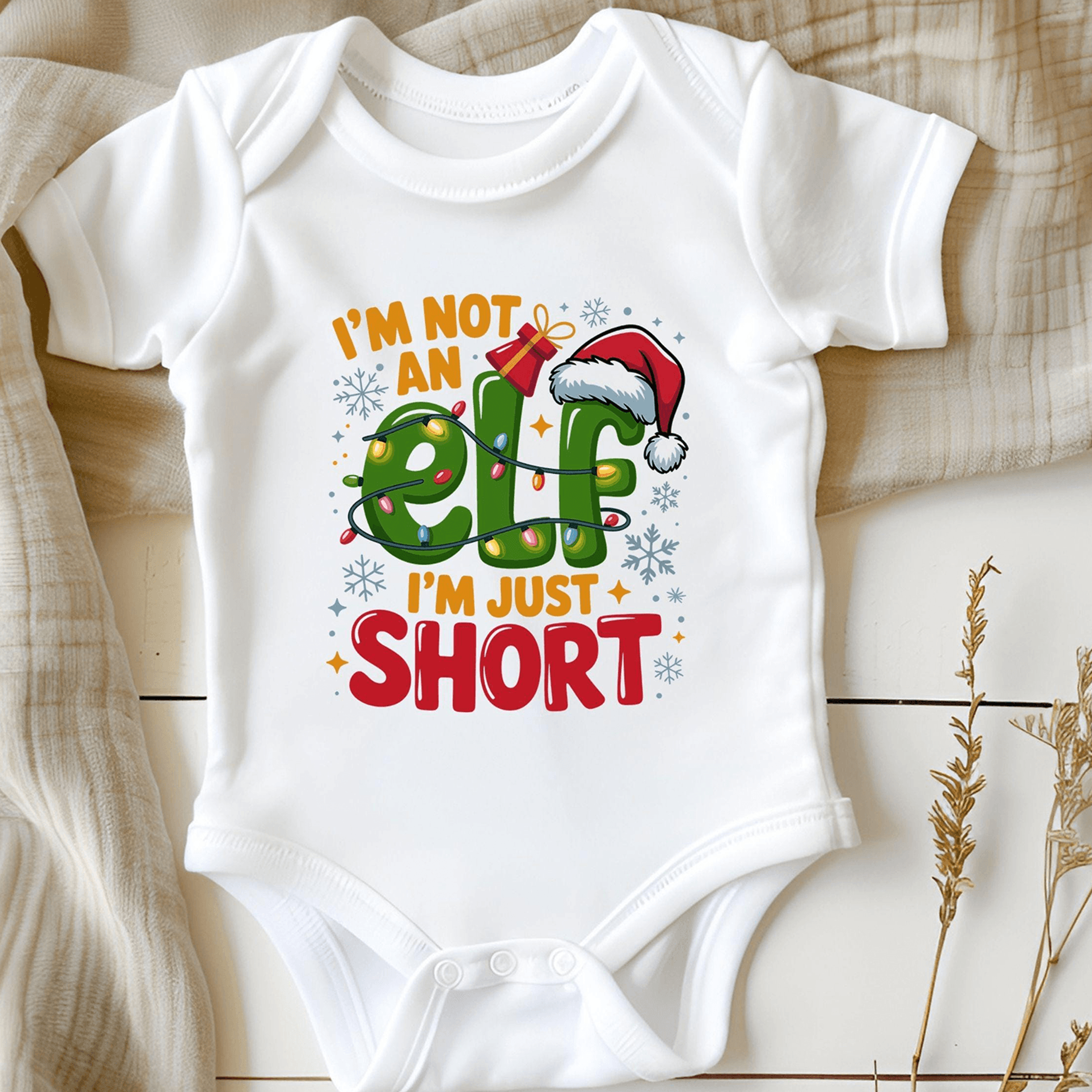 i'm not an elf i'm just short shirt, funny christmas elf shirt, merry christmas holiday shirt gift