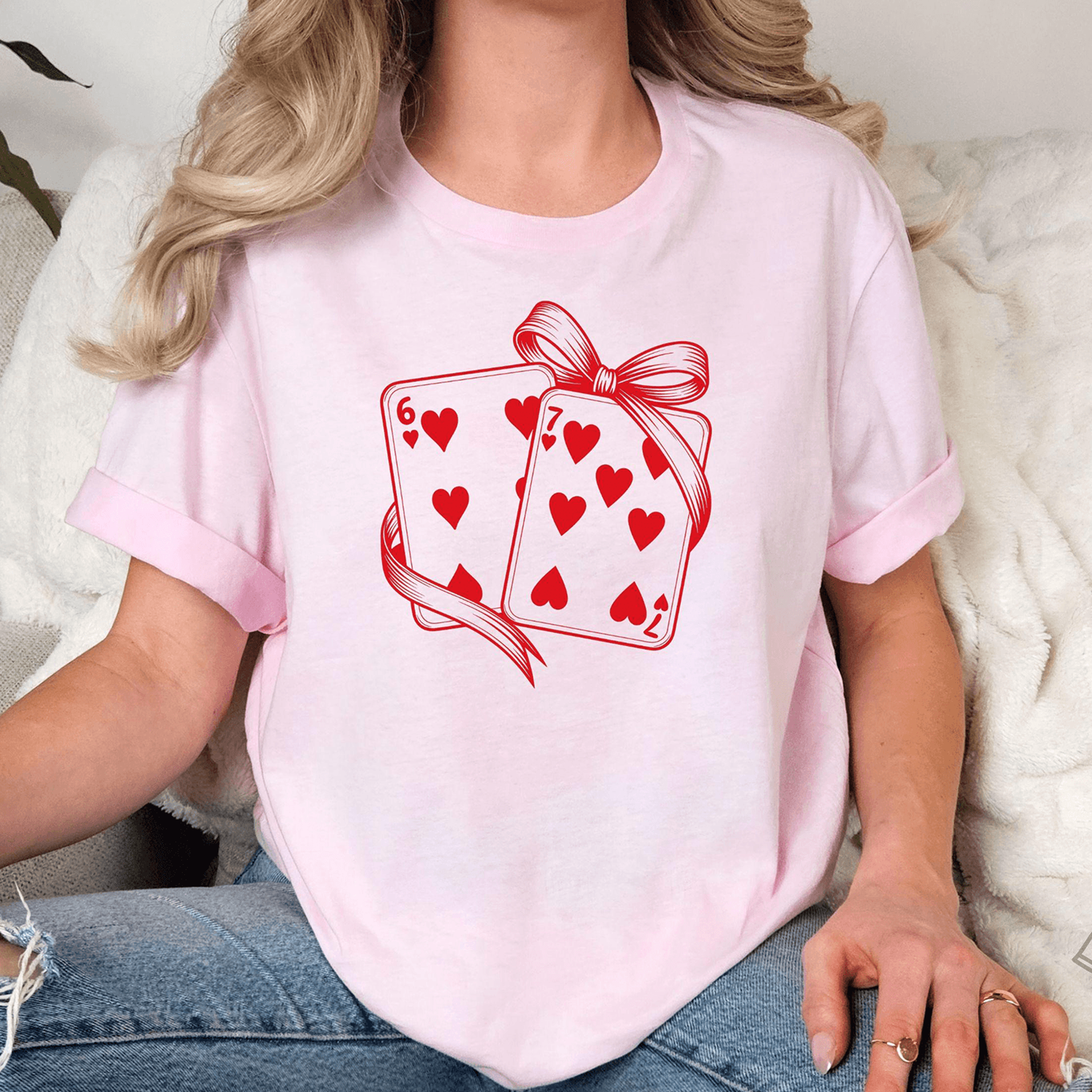 playing cards valentine 67 shirt, funny six seven valentine shirt, playing cards valentine shirt, couple gift tee