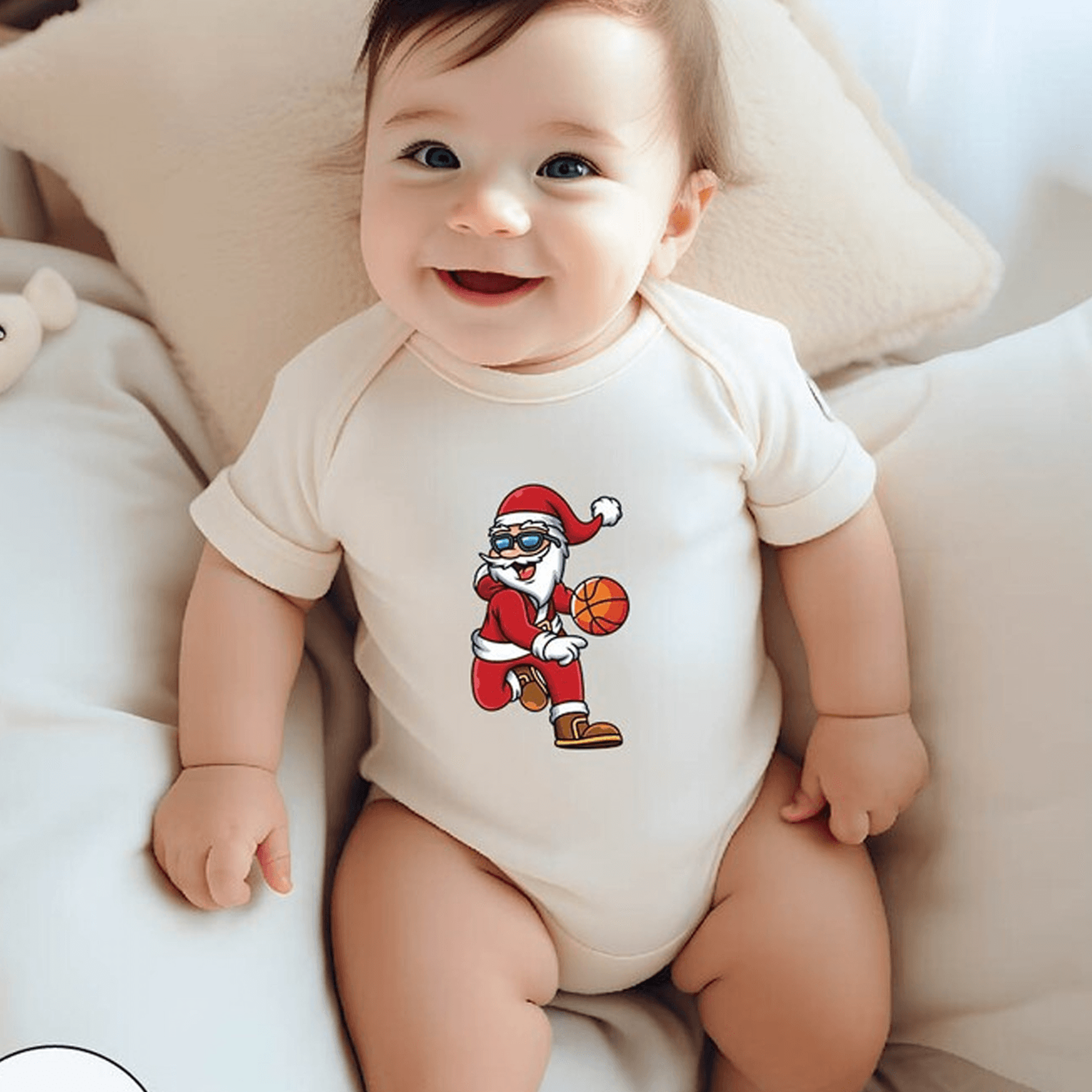 funny santa claus baby bodysuit, christmas santa baby outfit, toddler christmas shirt, funny xmas baby gift