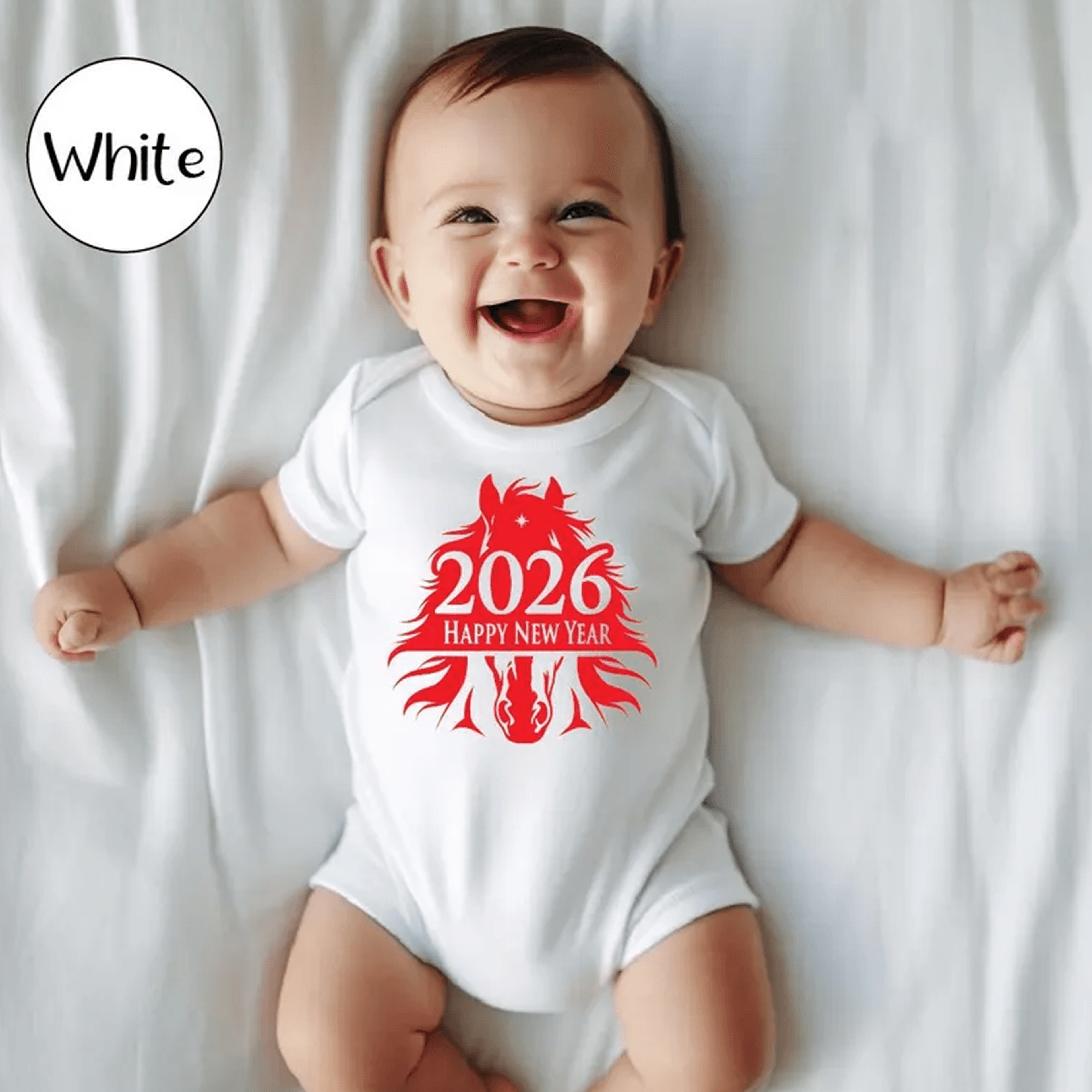 year of the horse 2026 kids shirt, lunar new year toddler tee, chinese new year baby bodysuit, zodiac horse gift