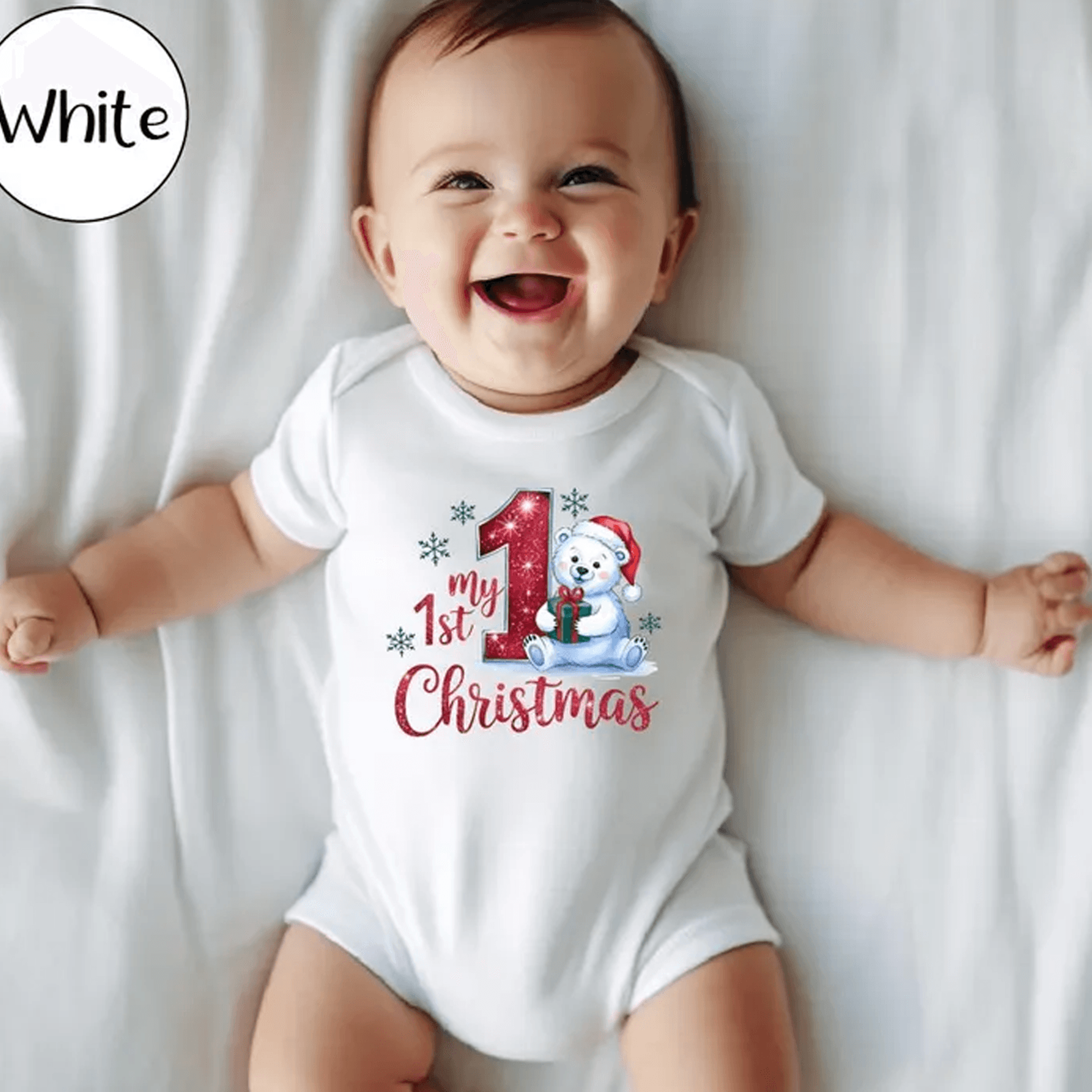 baby's first christmas bodysuit, my 1st christmas baby outfit, christmas bear toddler shirt, newborn xmas gift