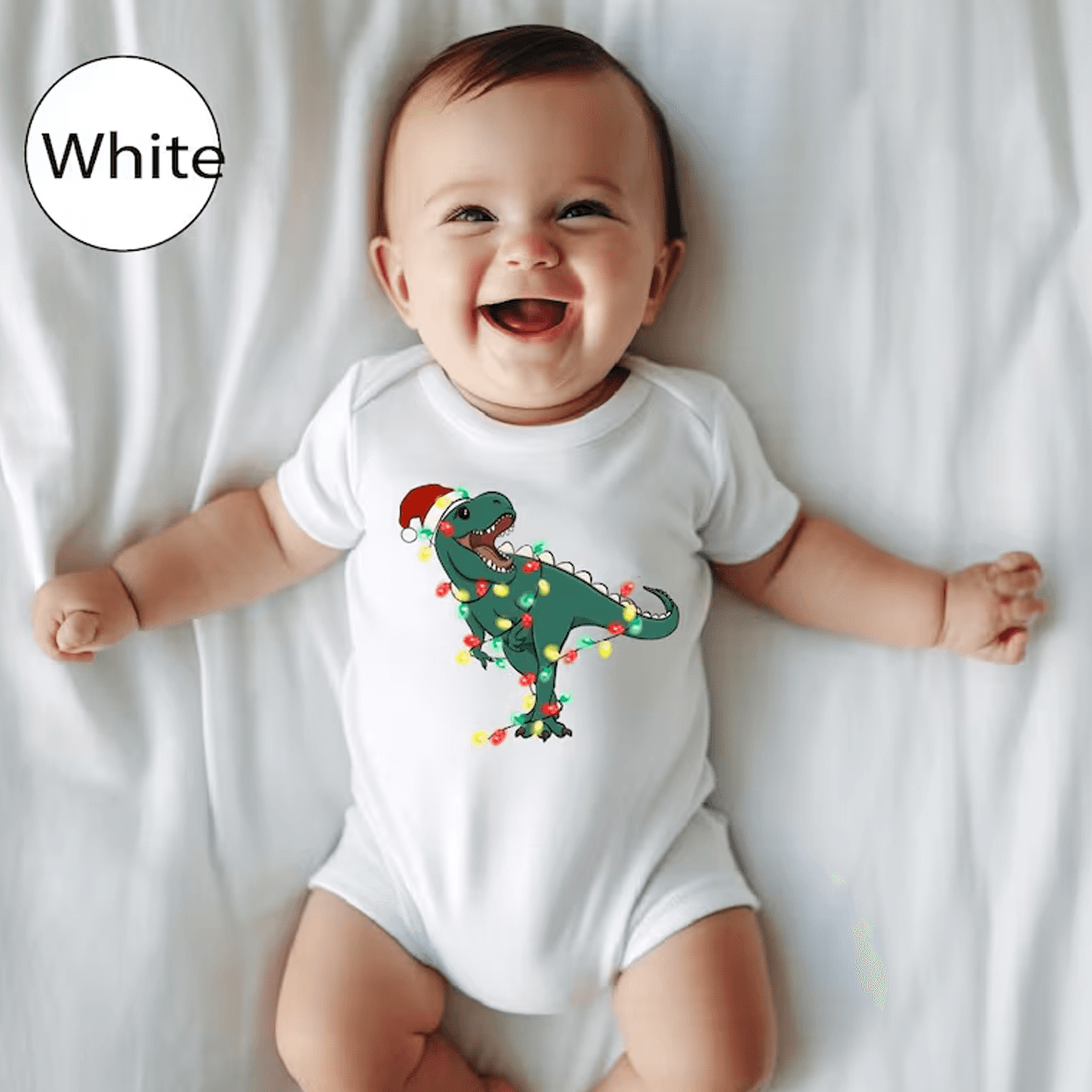 funny dinosaur christmas baby bodysuit, dino christmas toddler shirt, kids xmas tee, dinosaur lover holiday gift