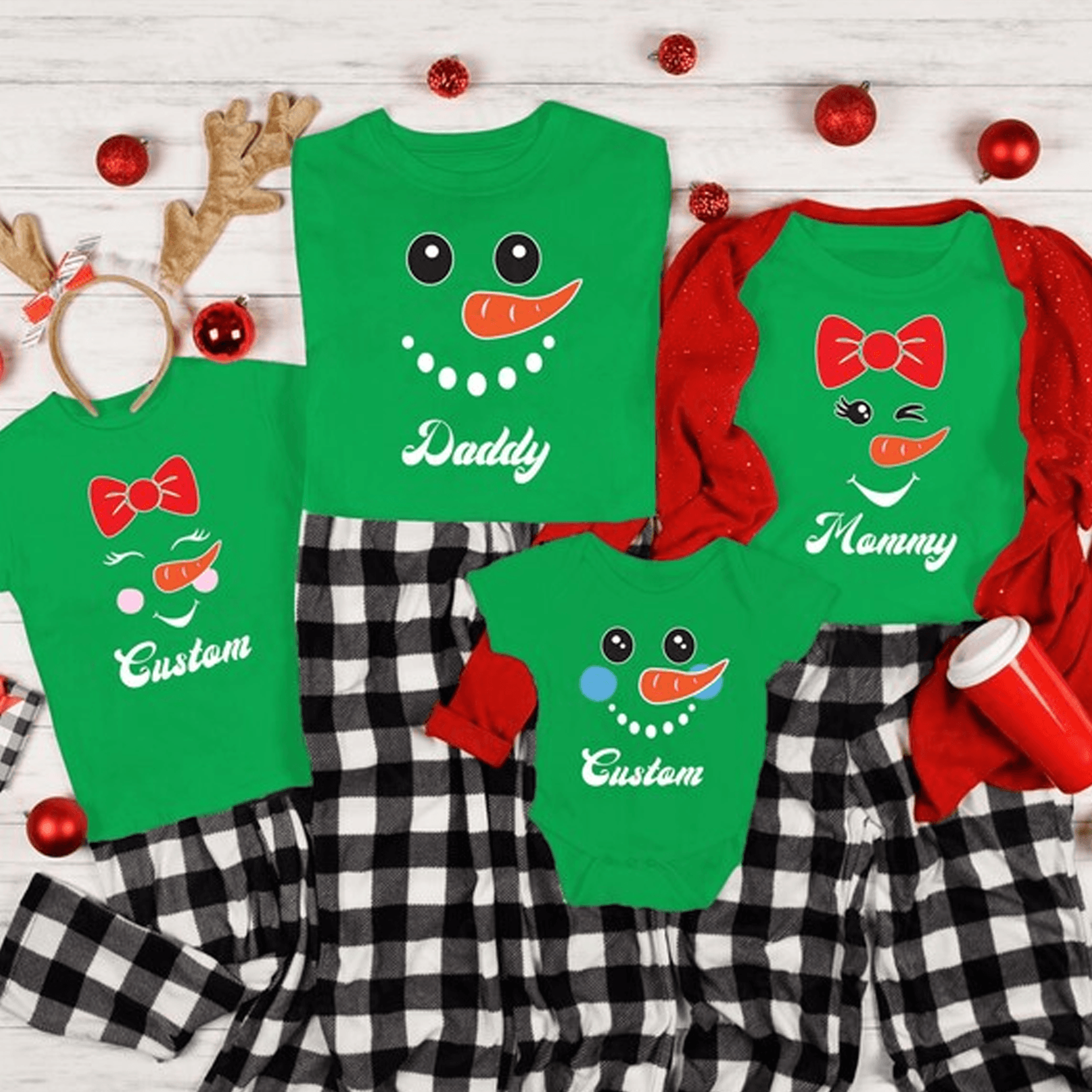 custom snowman family christmas shirt, personalized matching family xmas tee, snowman christmas pajama shirt, holiday fa