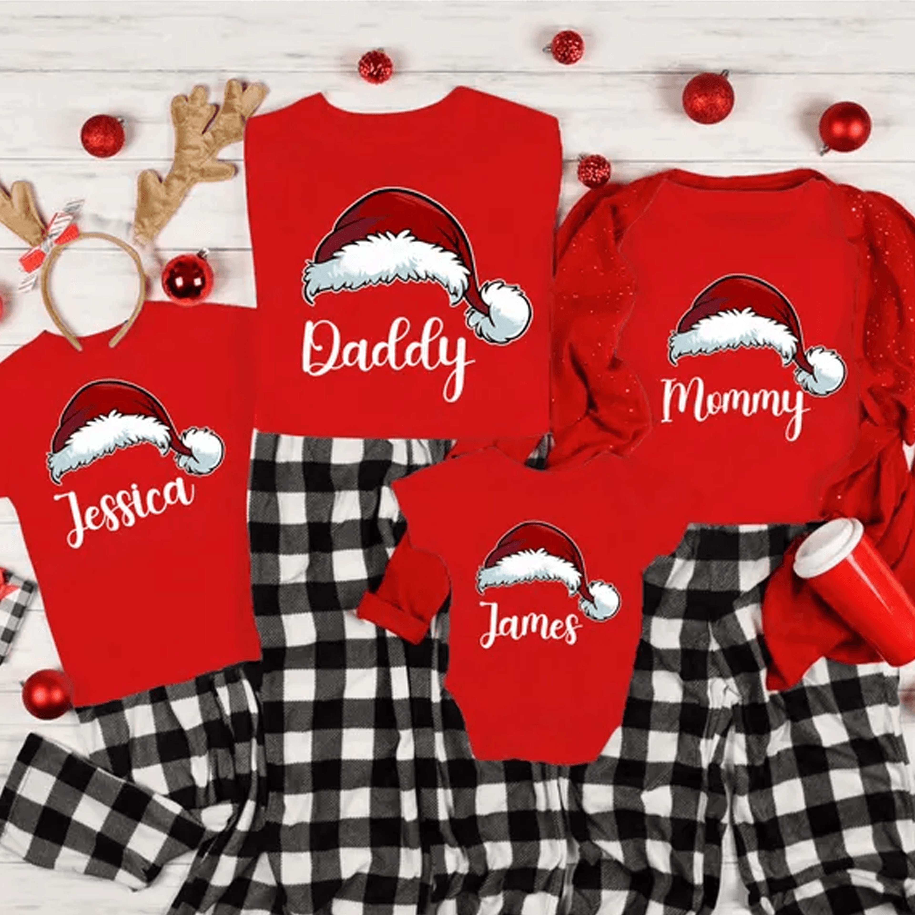 matching family christmas pajama shirt, family xmas tee, holiday pajama top, christmas morning matching family outfit