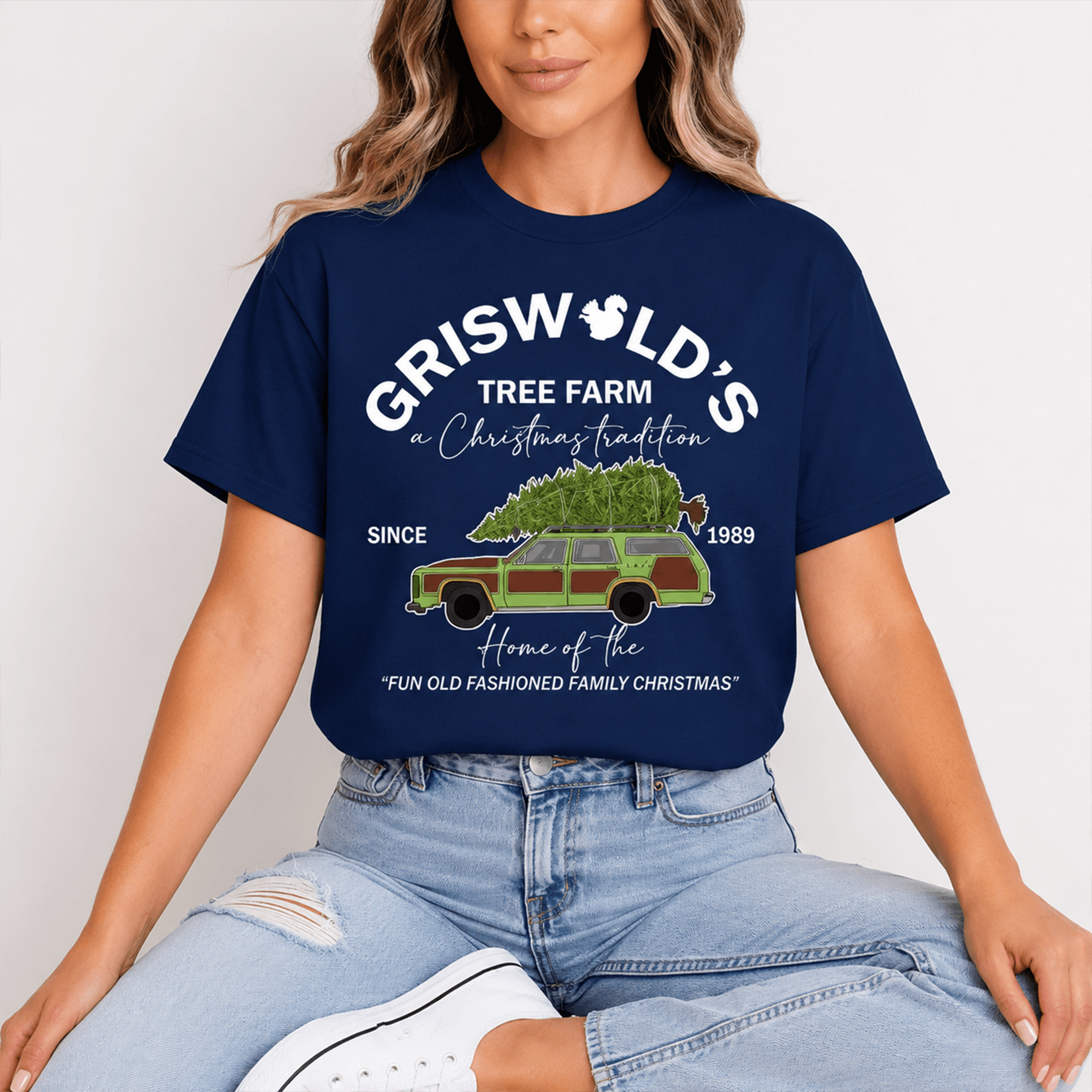 griswold's tree farm christmas shirt, vintage christmas family tee, funny holiday xmas shirt, matching family pajama top