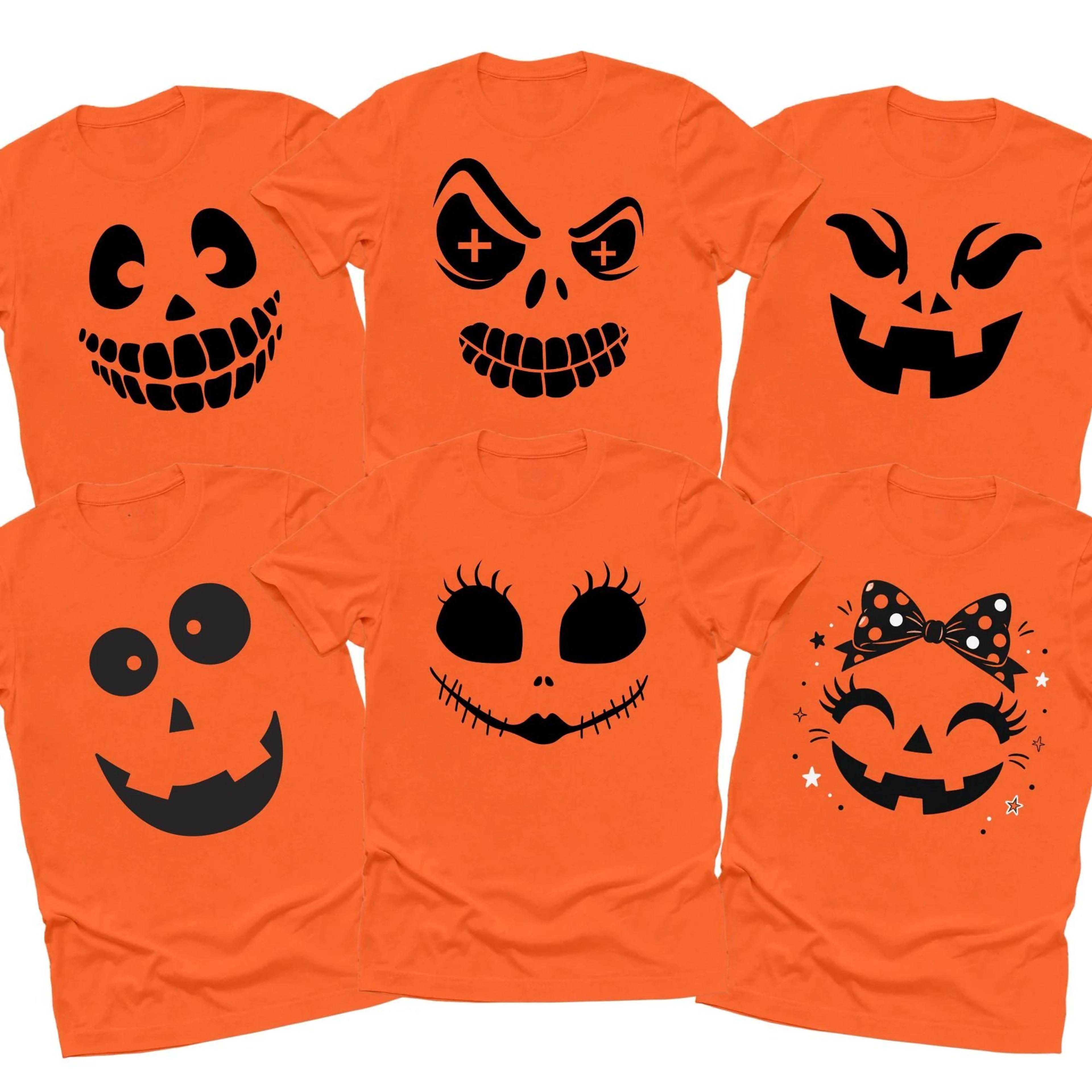 halloween pumpkin face shirt kids tee baby romper spooky halloween outfit pumpkin costume