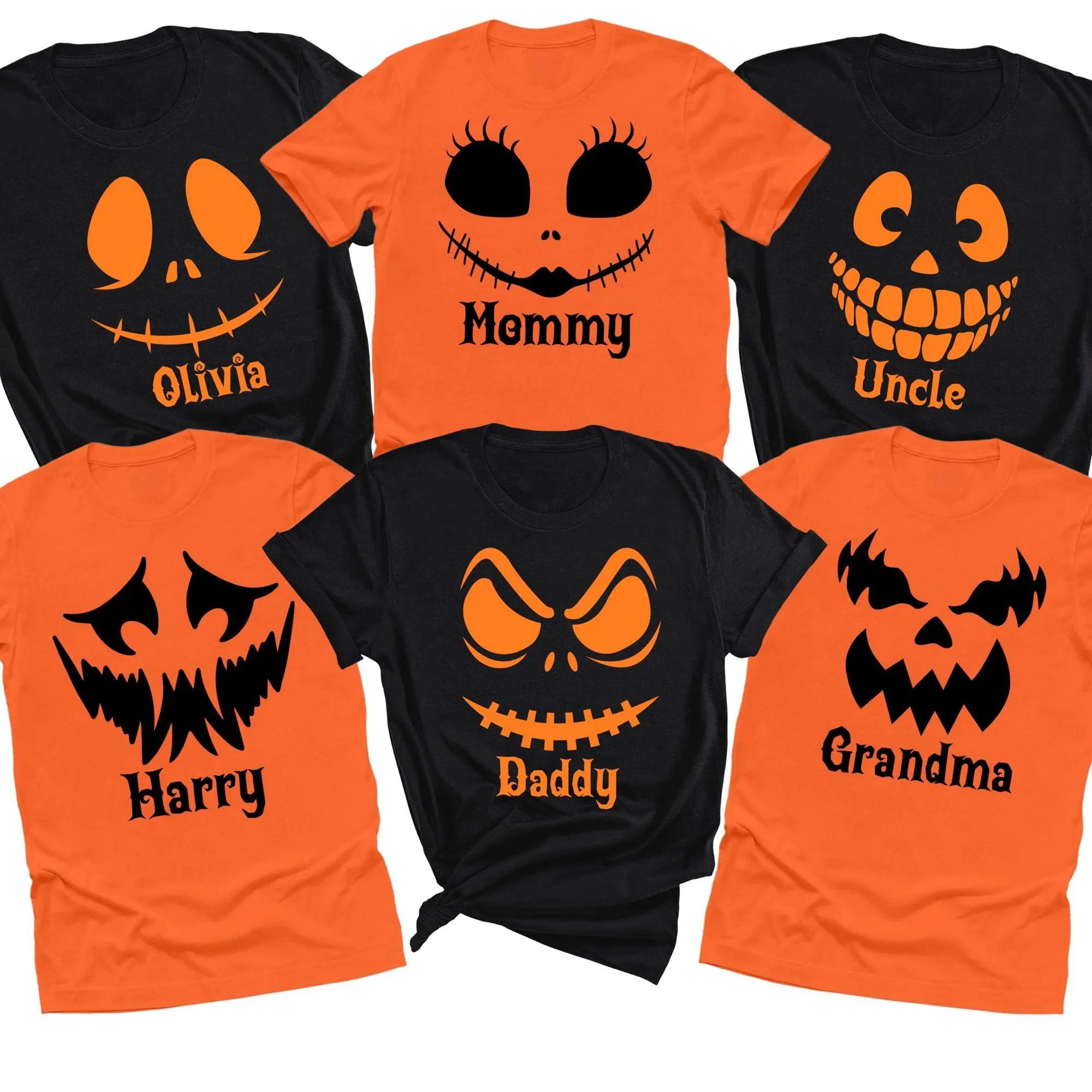 halloween family shirt personalized pumpkin tee matching family halloween shirt youth sweatshirt spooky outfit