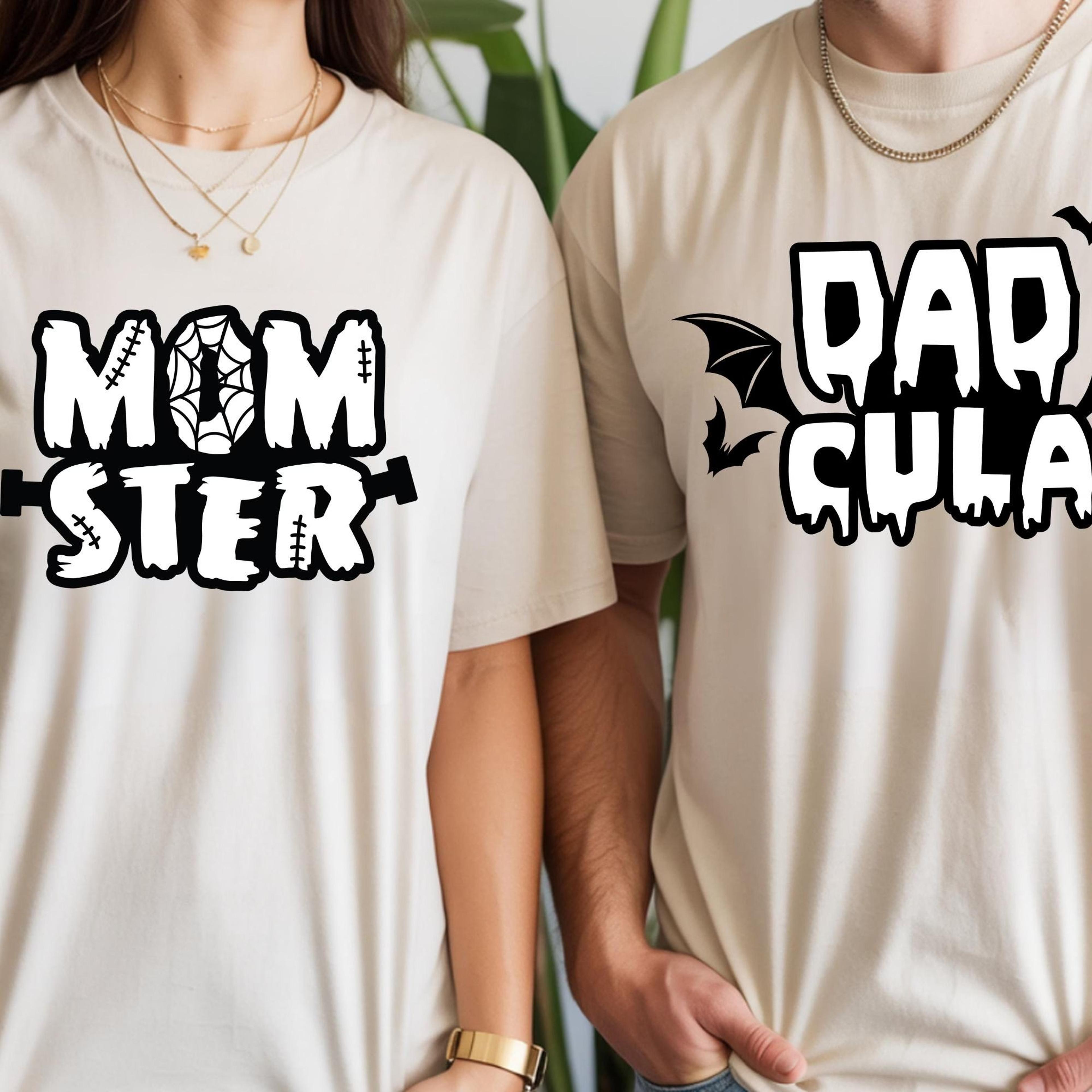 momster dadcula halloween shirt funny couple tee matching halloween shirts spooky couple outfit