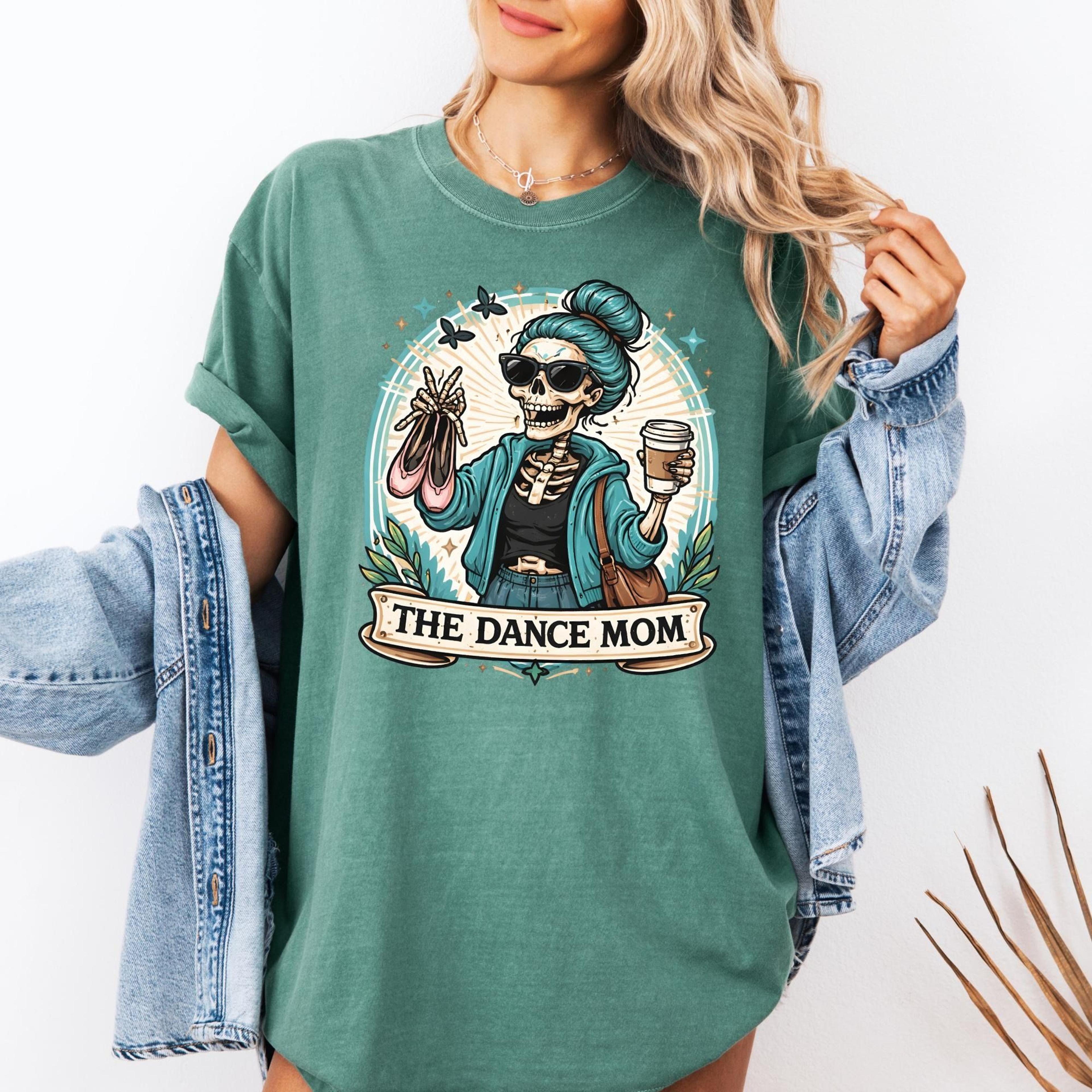 dance mom halloween shirt skeleton dance mom tee funny dancing mom shirt spooky mom sweatshirt