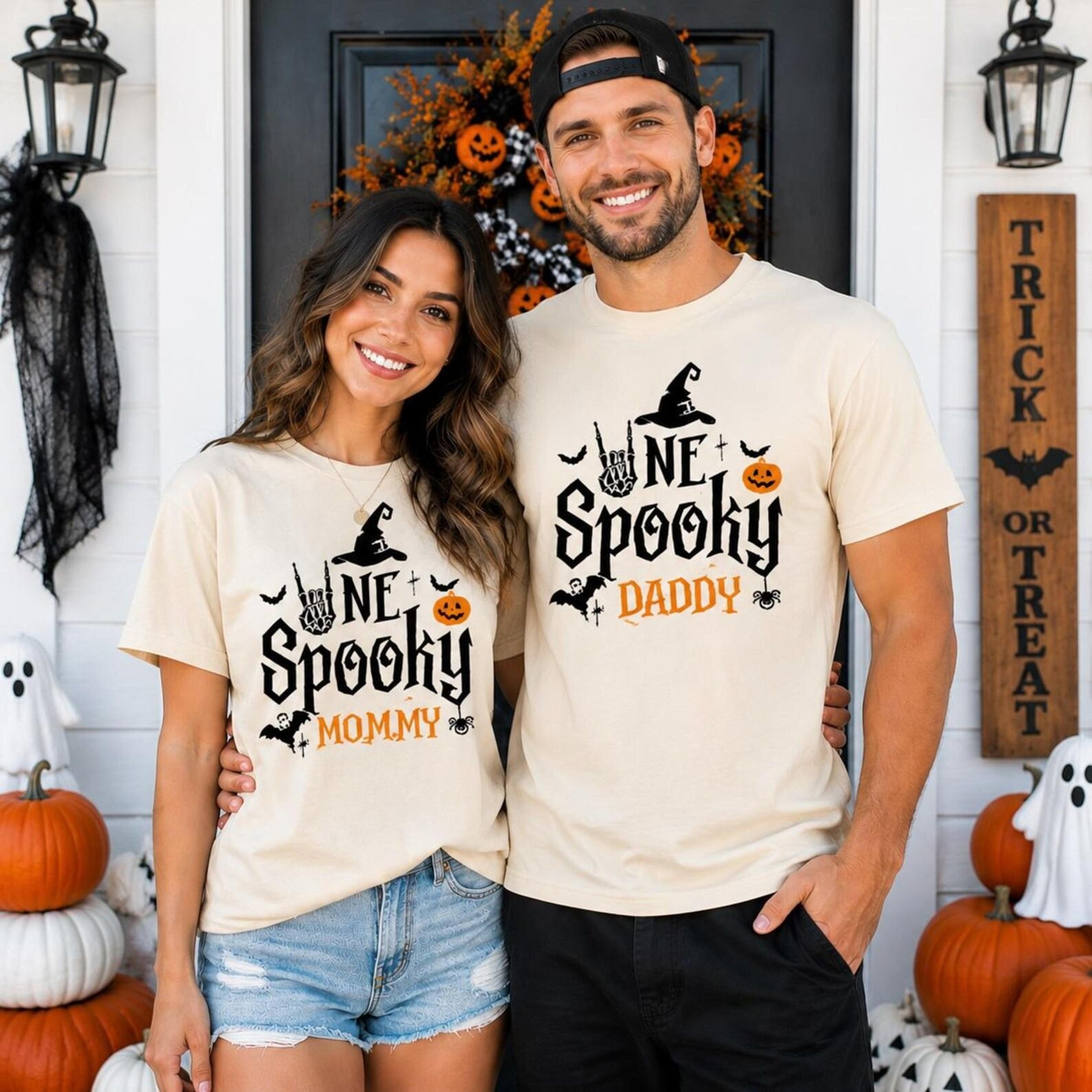 halloween family matching shirts one spooky daddy mommy sister bro aunty grandma