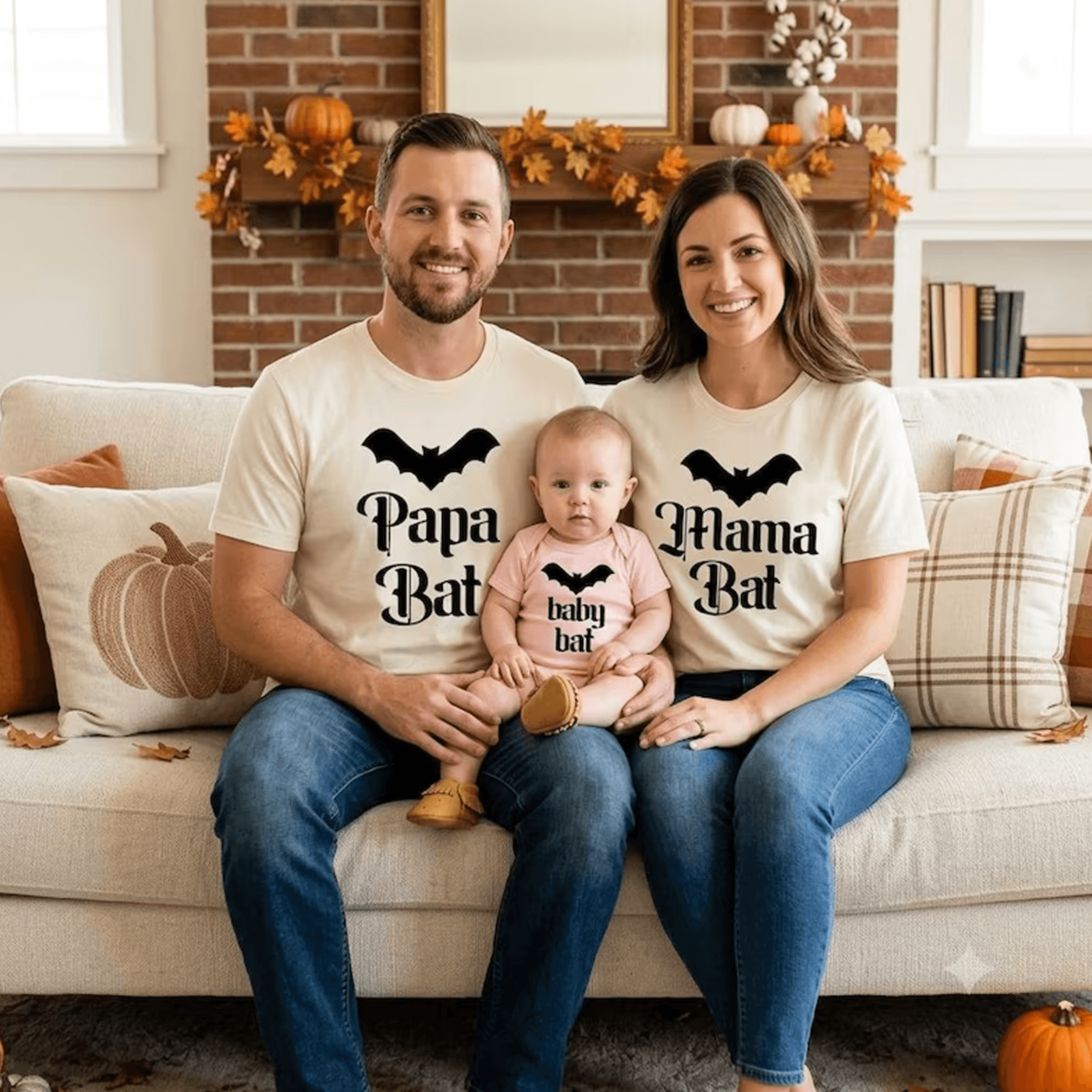 spooky papa mama mini halloween shirts, matching family ghost tees, mom dad kids trick or treat outfit, cute fall family
