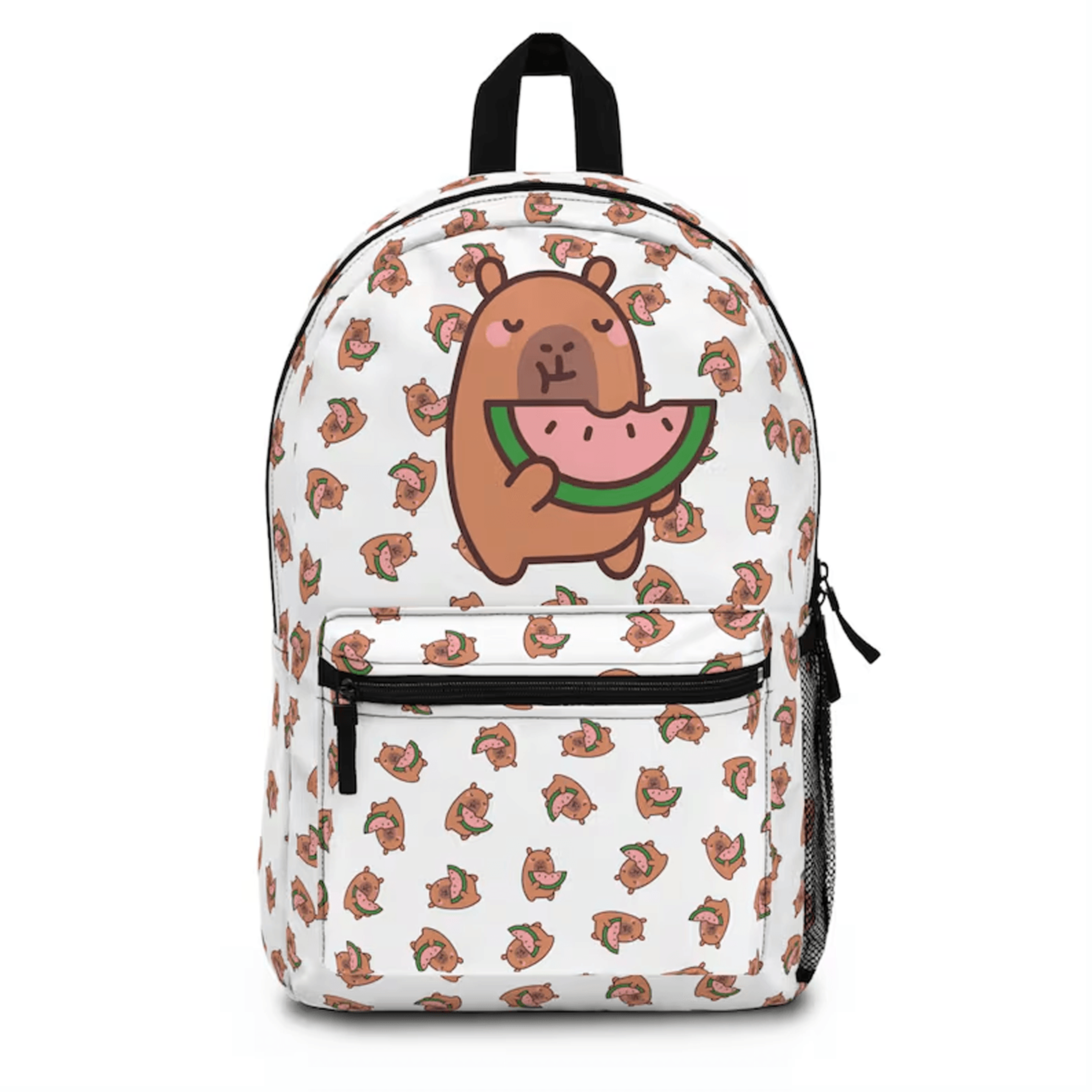capybara backpack, cute animal school bag, kawaii kids bookbag, travel backpack, back to school gift for capybara lover