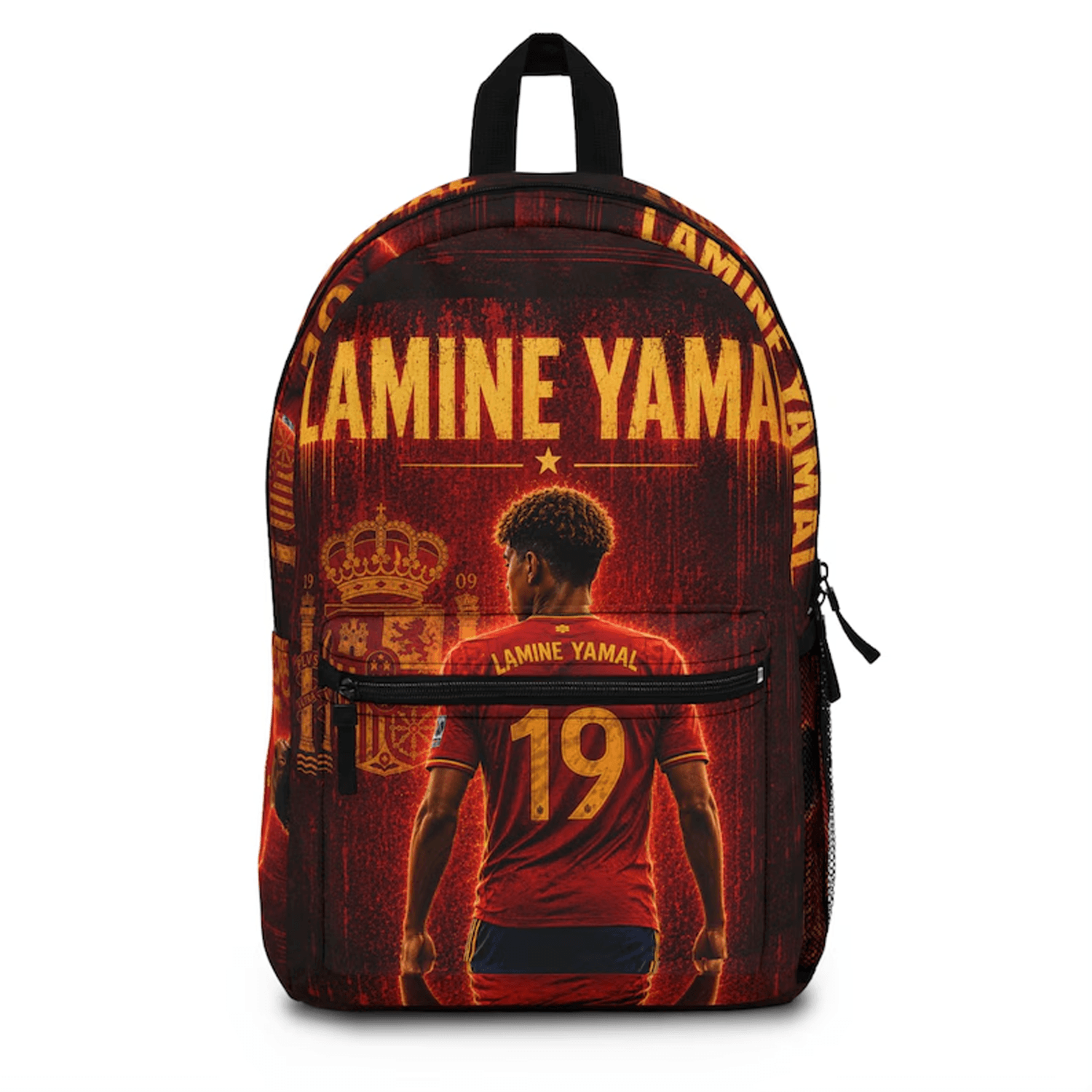 lamine yamal backpack, soccer fan school bag, football sports backpack, kids & teen back to school gift