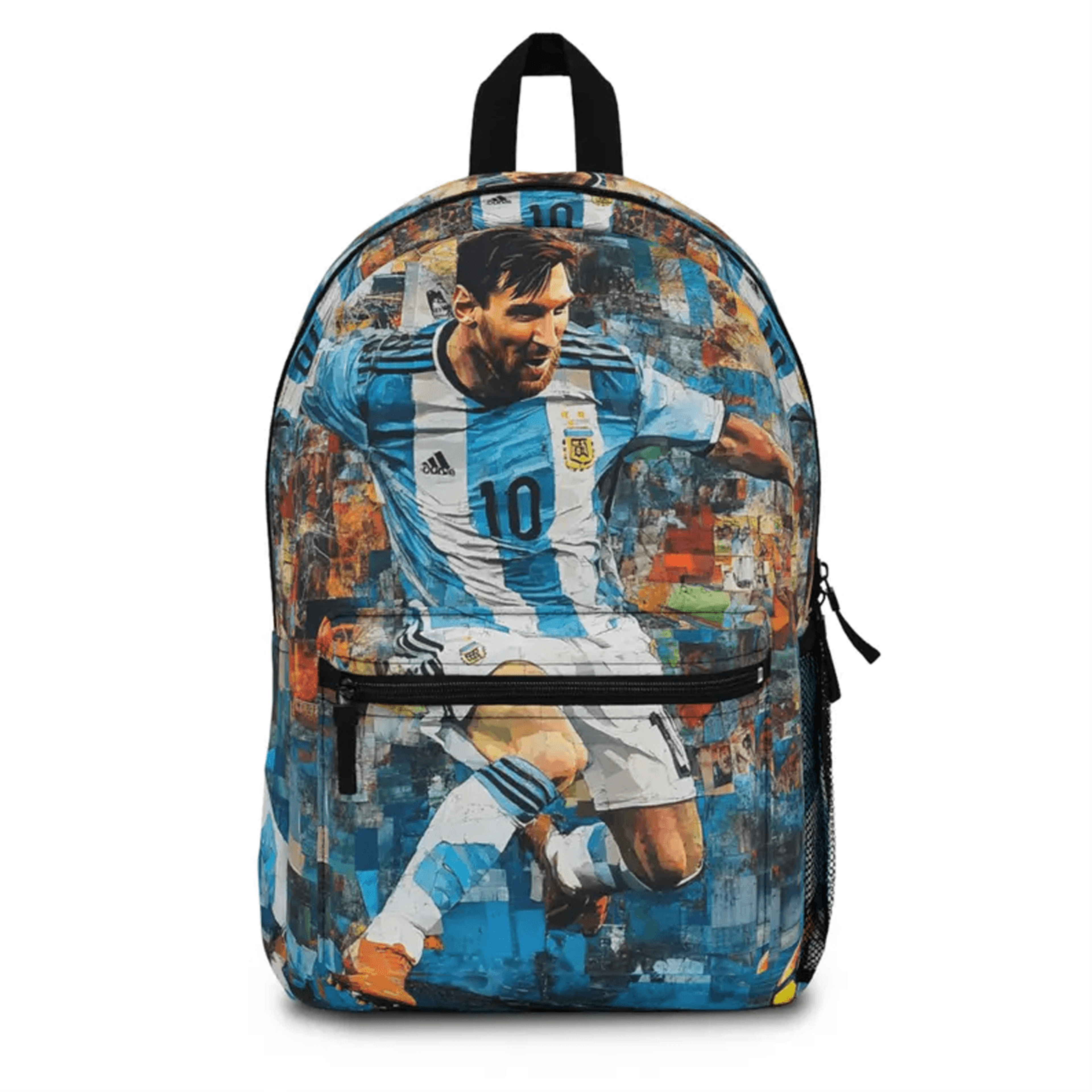 messi soccer backpack, football school bag, kids & teen sports backpack, back to school gift for soccer fans