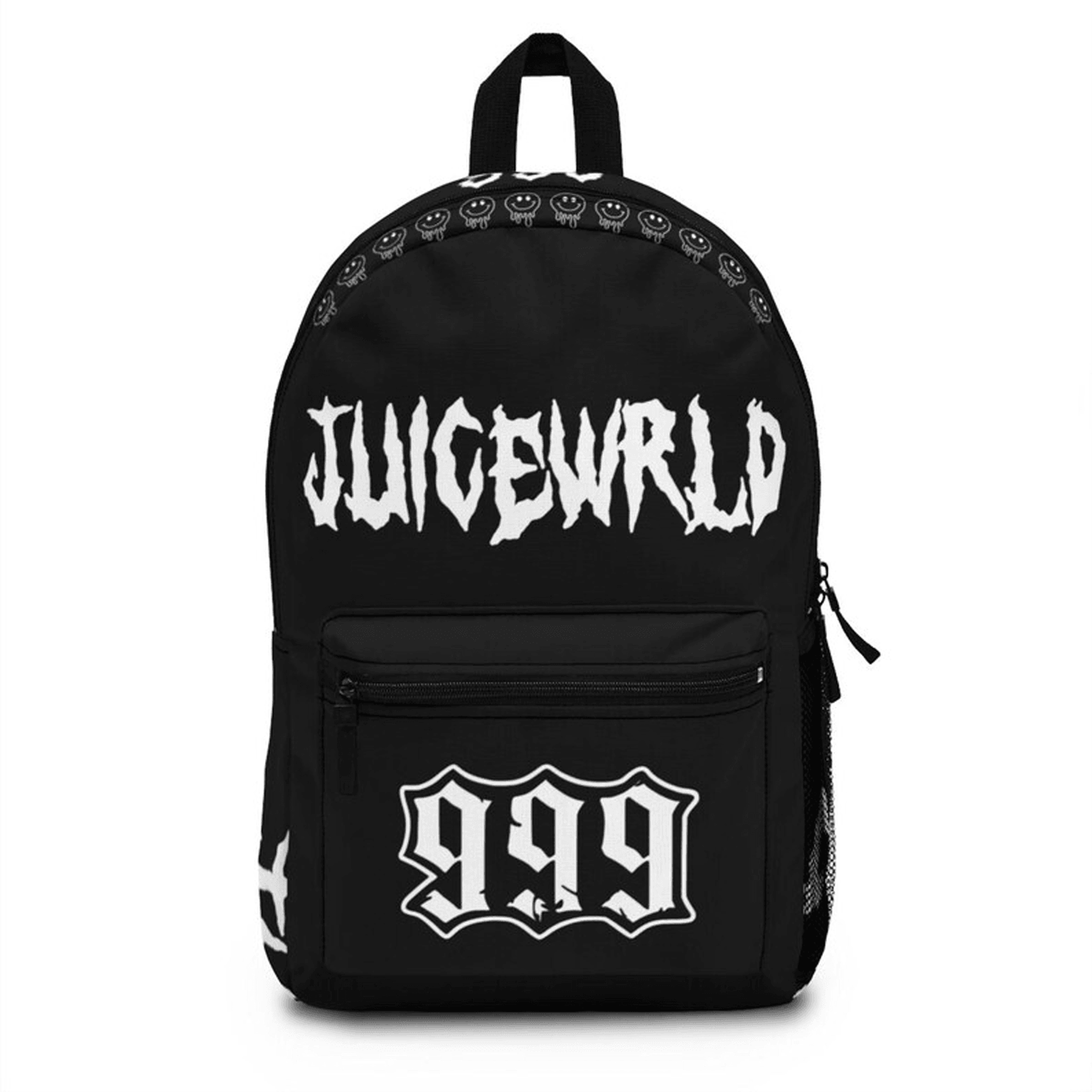 juice wrld 999 backpack, lucid dreams hip hop school bag, rap music backpack, back to school gift for fans
