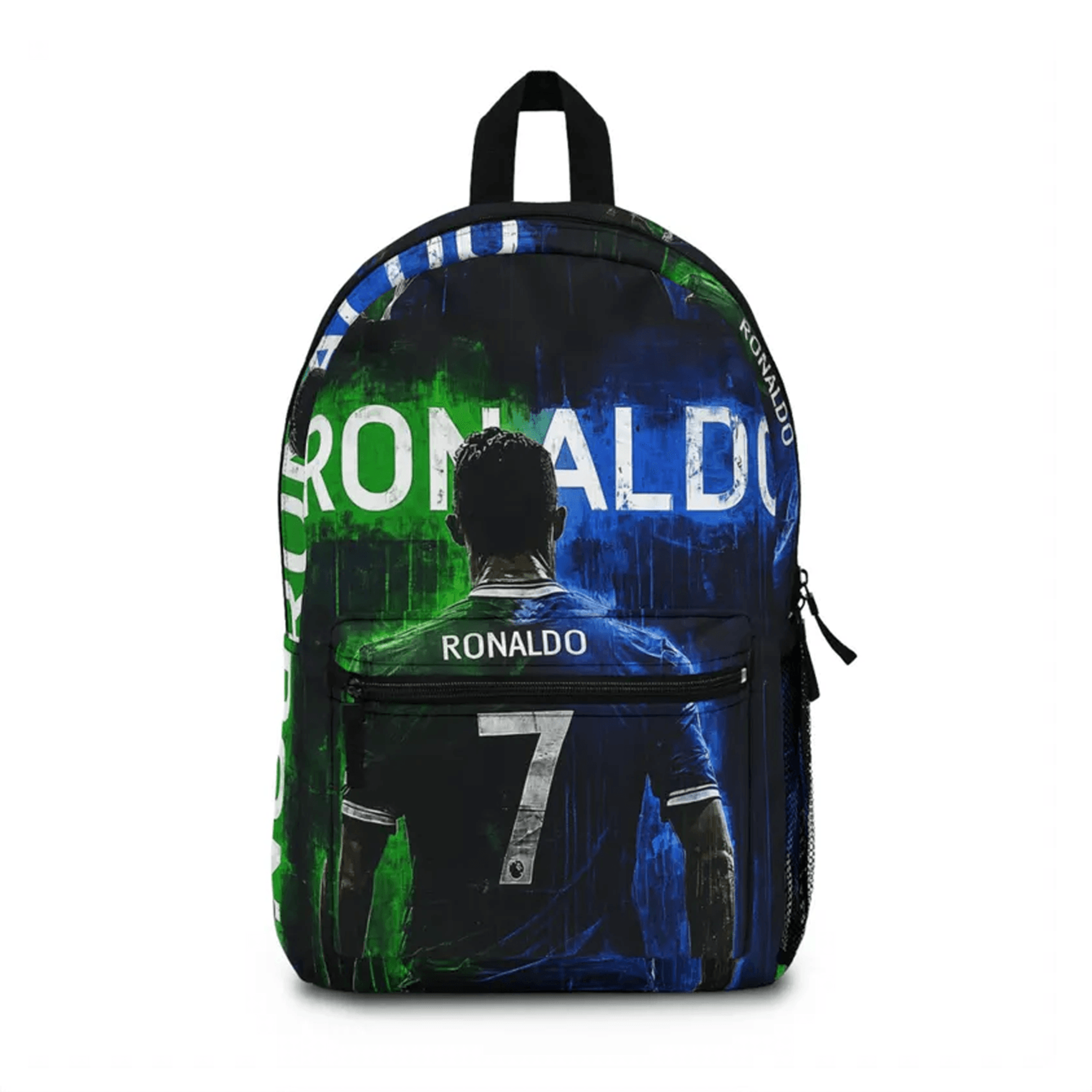 ronaldo soccer backpack, cr7 football school bag, kids & teen sports backpack, back to school gift for soccer fans