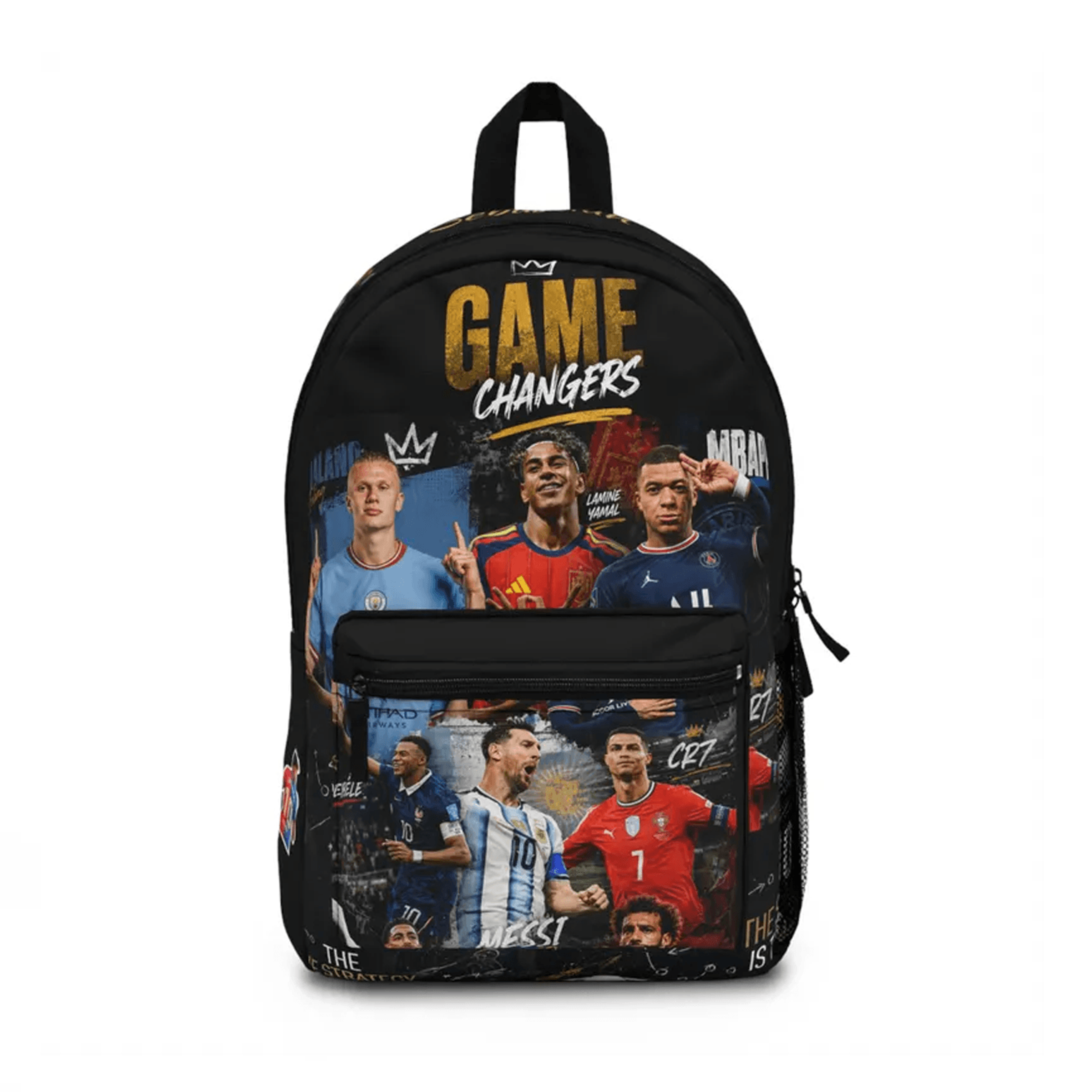personalized soccer stars backpack, custom name football school bag, world cup 2026 kids & teen sports fan gift