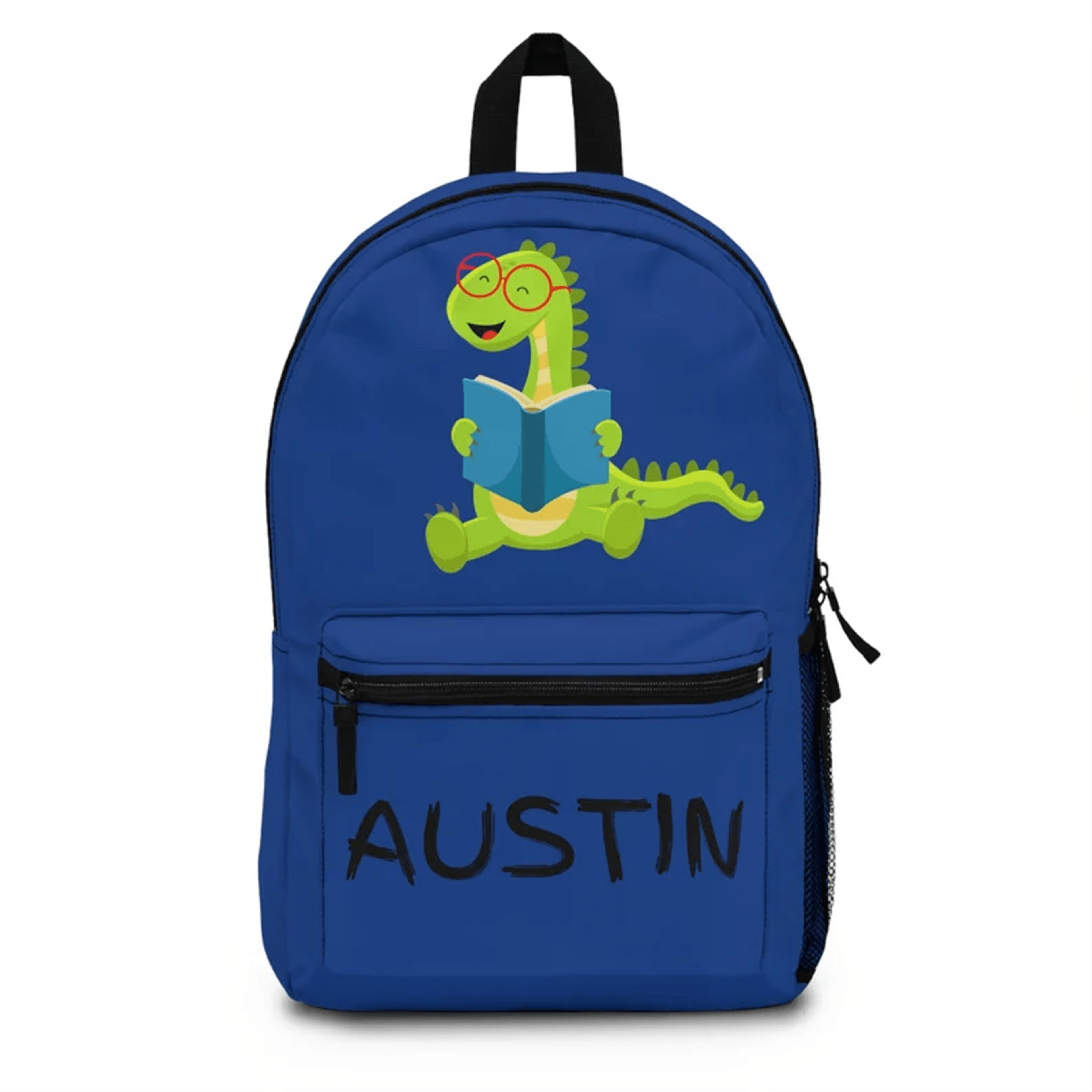 dino adventure bookbag for kids, personalized name dinosaur backpack, t rex school bag, prehistoric birthday gift