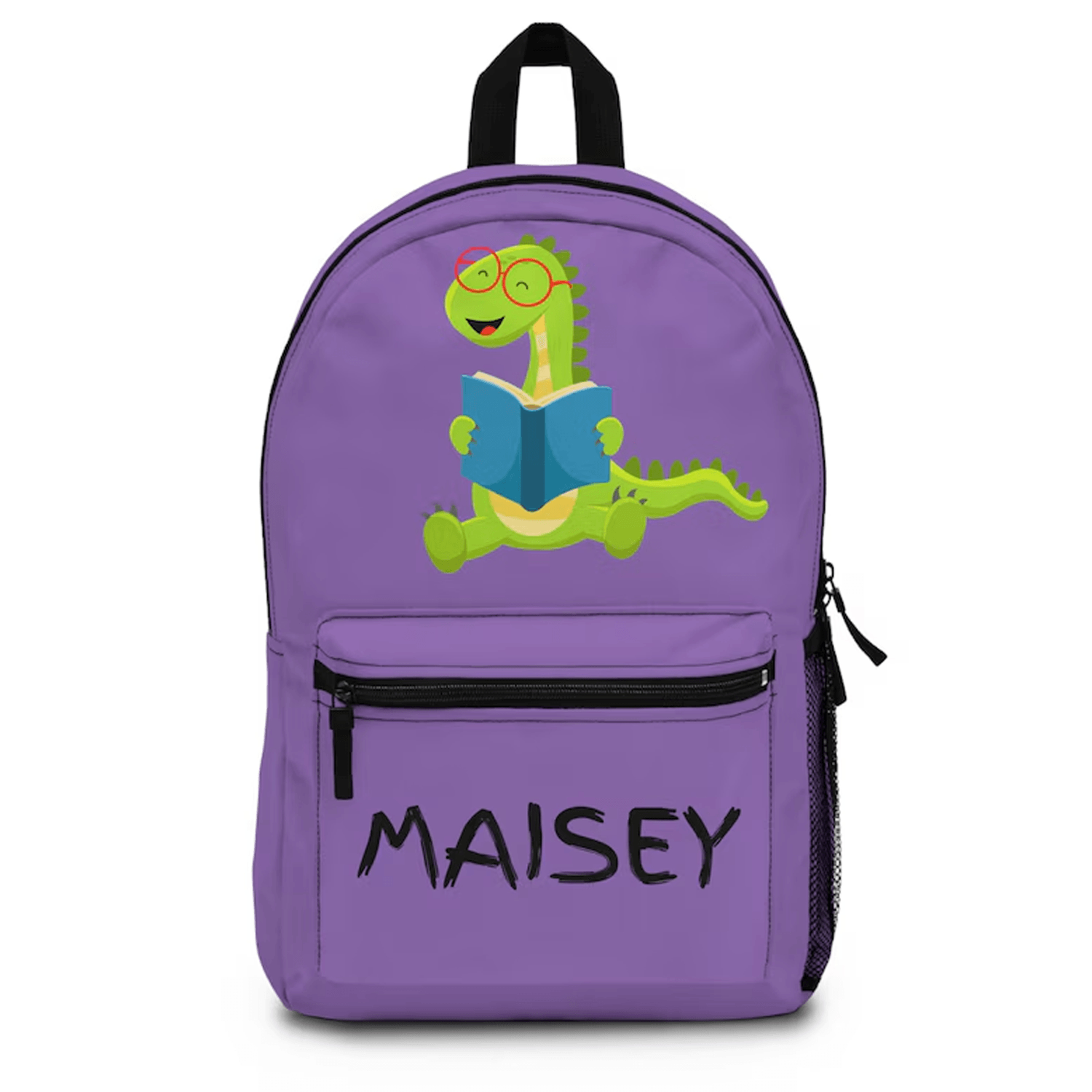 roarsome dinosaur school backpack for kids, custom name dino bookbag, personalized prehistoric bag, t rex lover gift