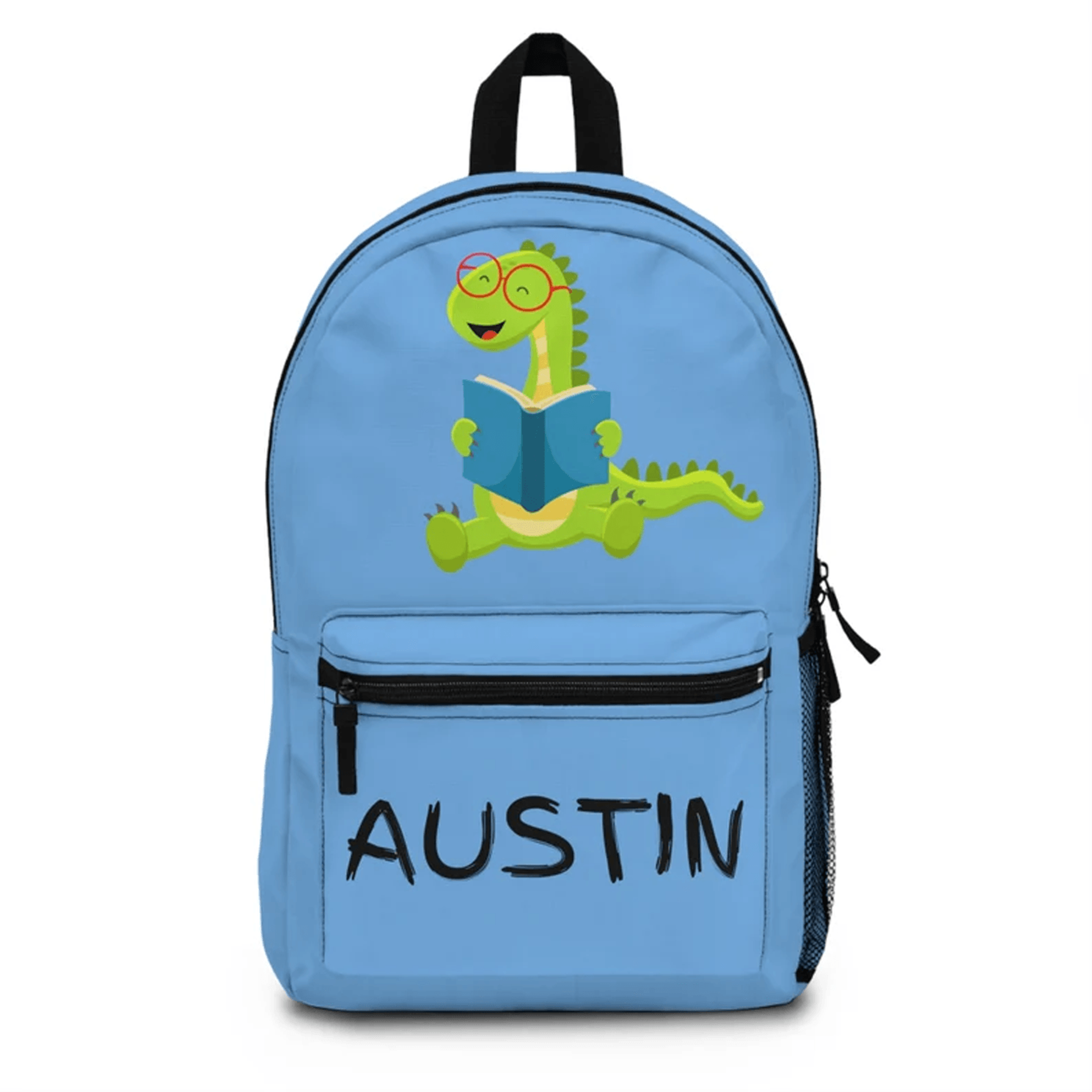 prehistoric dino backpack for kids, personalized name school bookbag, custom dinosaur bag, young explorer birthday gift