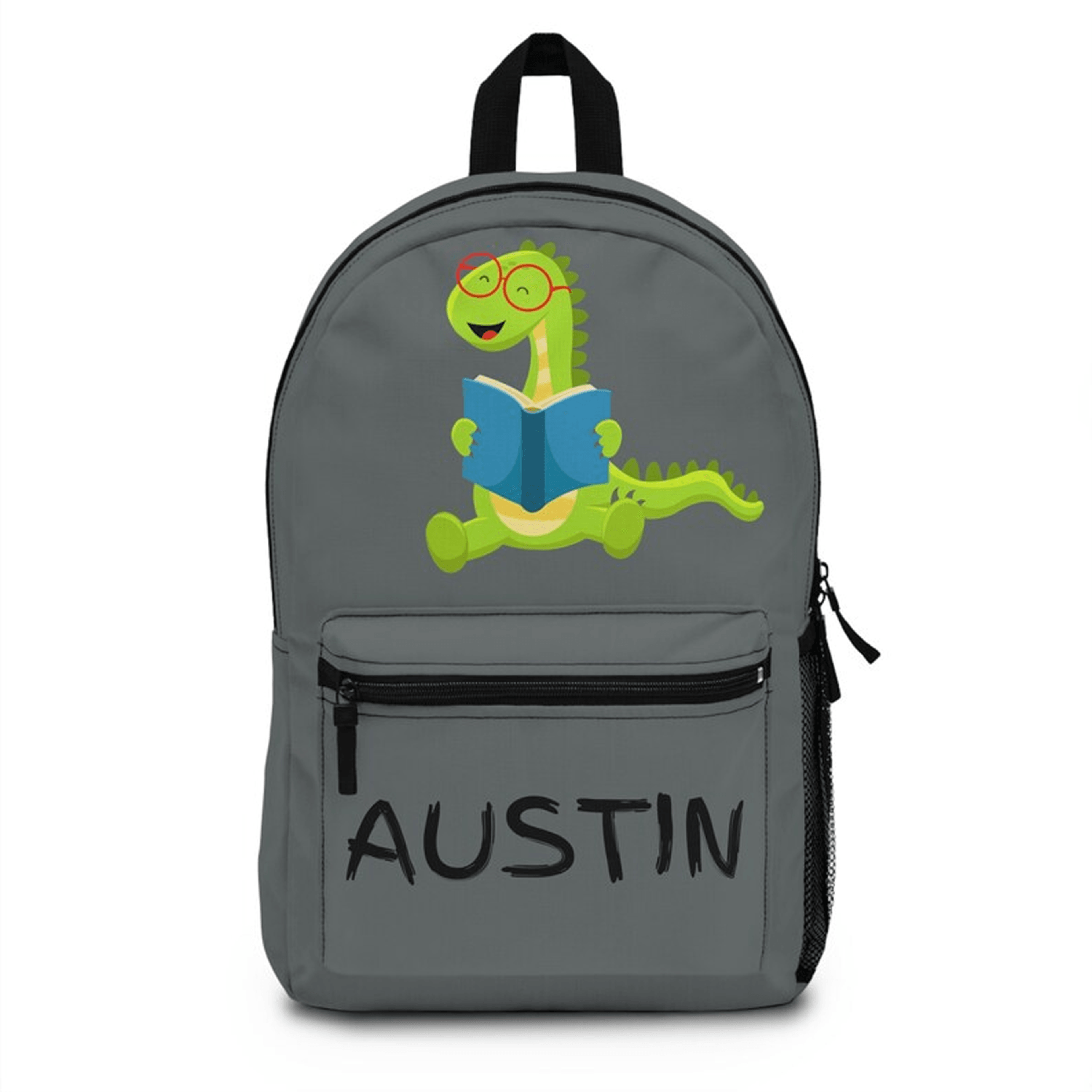 jurassic dinosaur bookbag for kids, custom name dino school backpack, personalized t rex bag, birthday gift for boys
