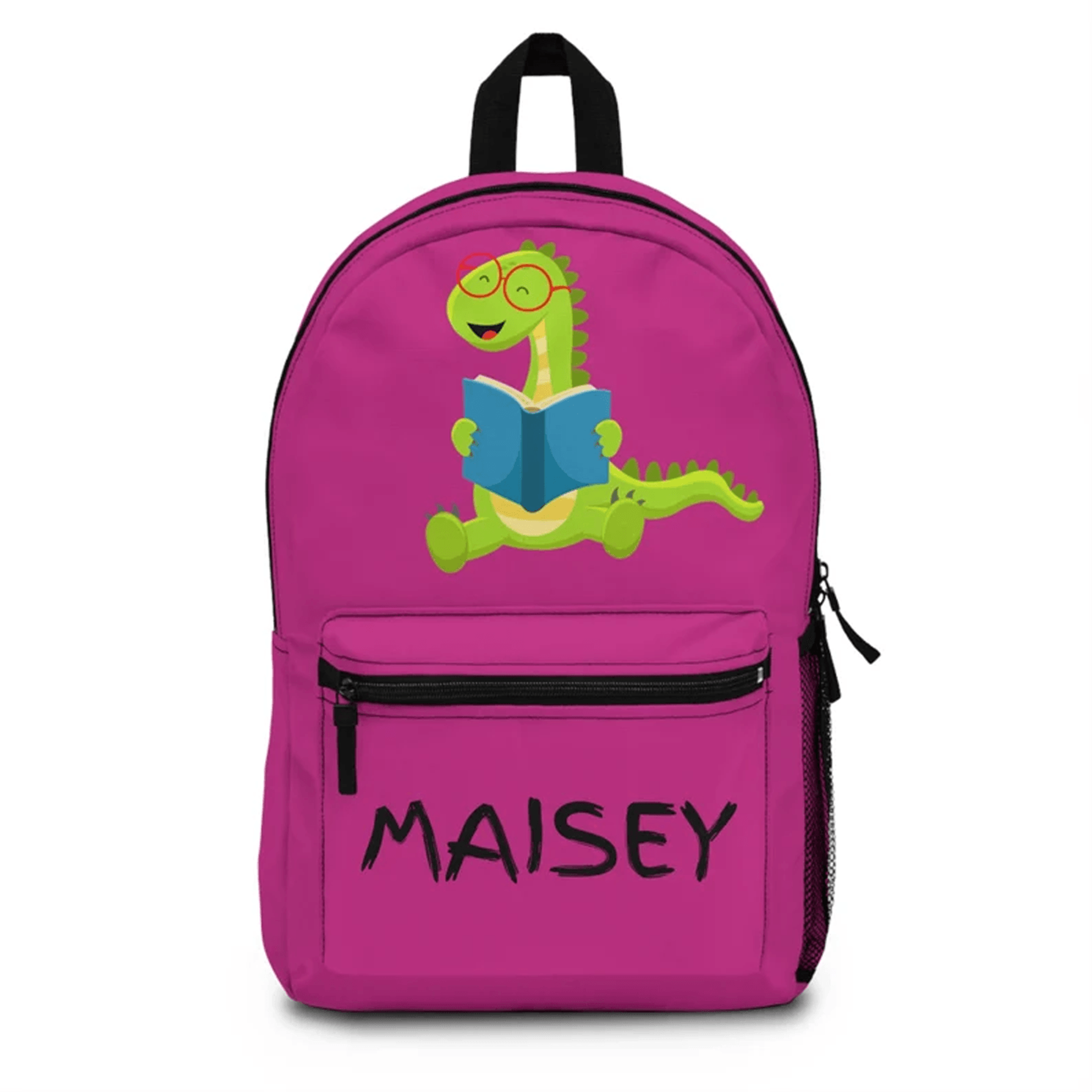 dino explorer school bag for kids, personalized name dinosaur bookbag, custom prehistoric backpack, birthday gift