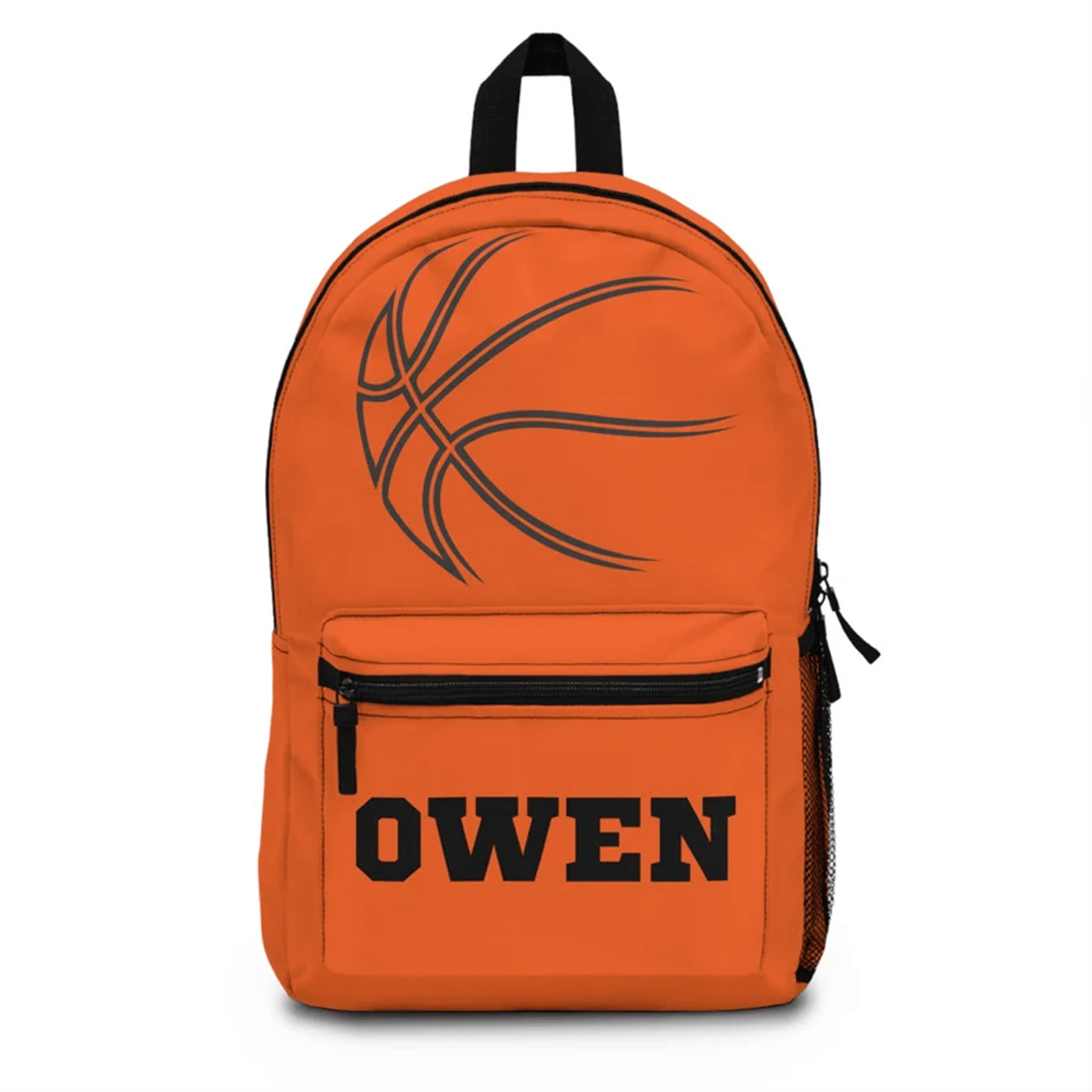 personalized basketball backpack for kids, custom name school bookbag, boys sports bag, back to school basketball gift
