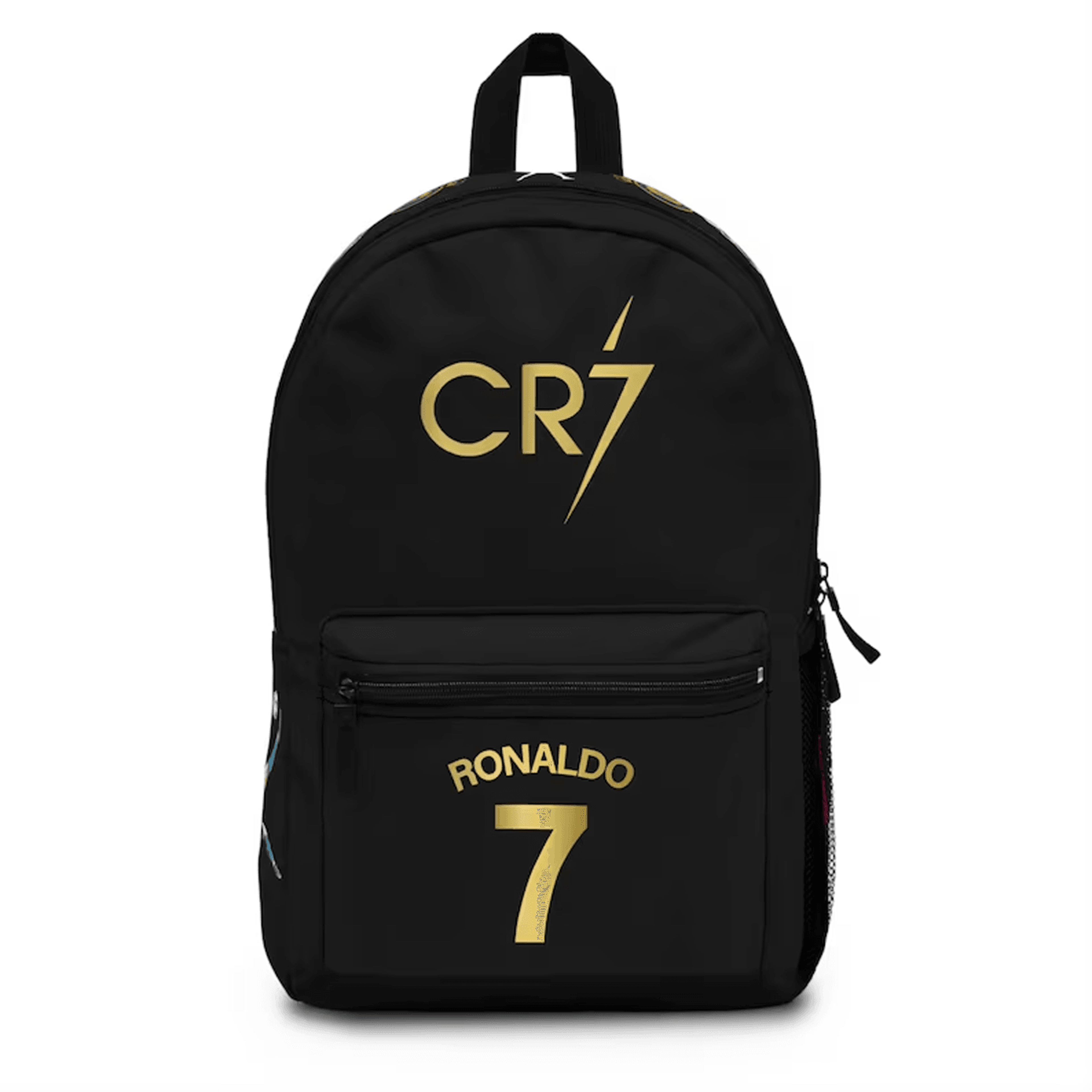 ronaldo cr7 backpack for kids, lightweight waterproof soccer school bag, football bookbag, gift for soccer fans