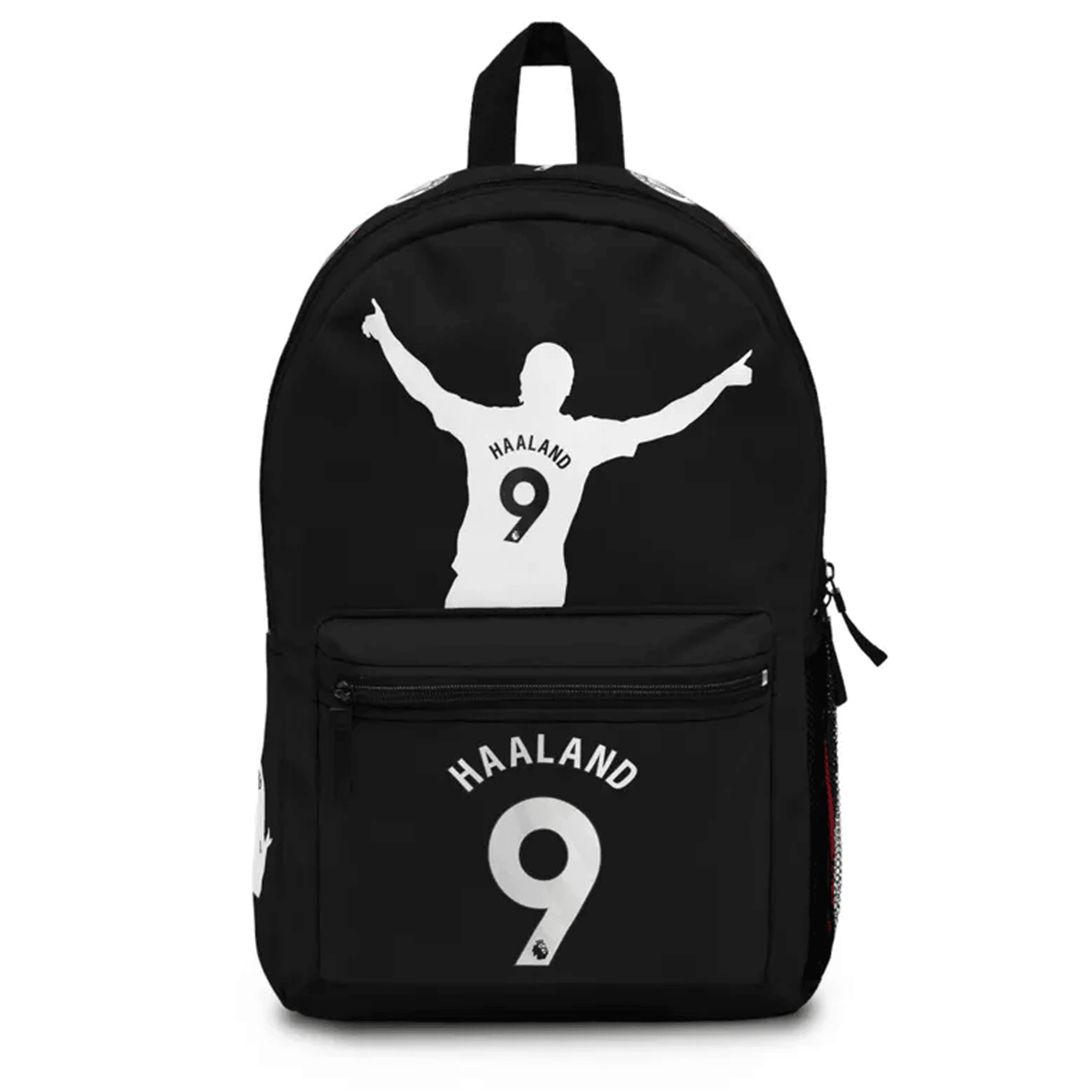 erling haaland soccer backpack for kids, lightweight waterproof football school bag, sports bookbag, soccer fan gift