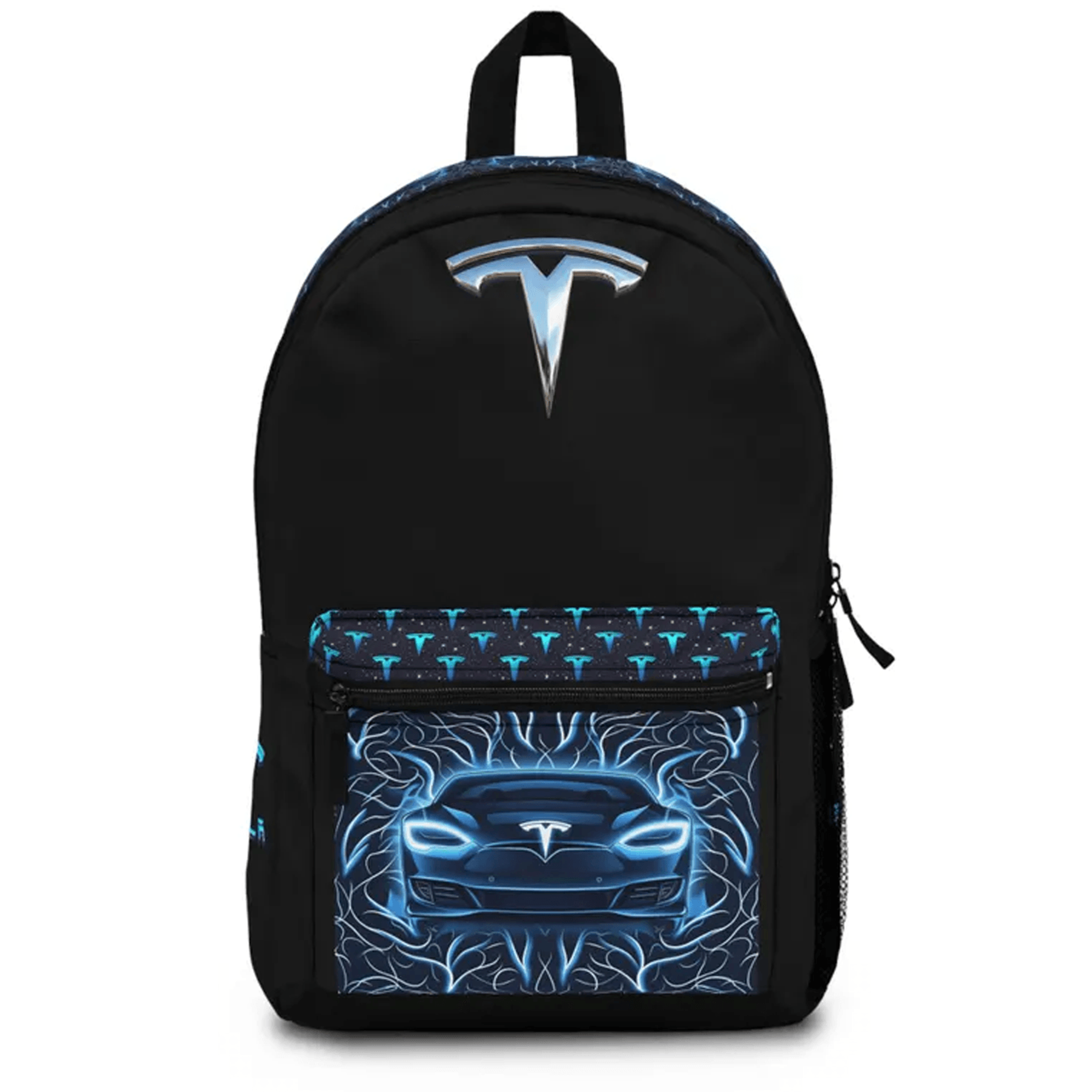 tesla backpack, waterproof 13l laptop school bag, lightweight travel work backpack, electric car fan gift