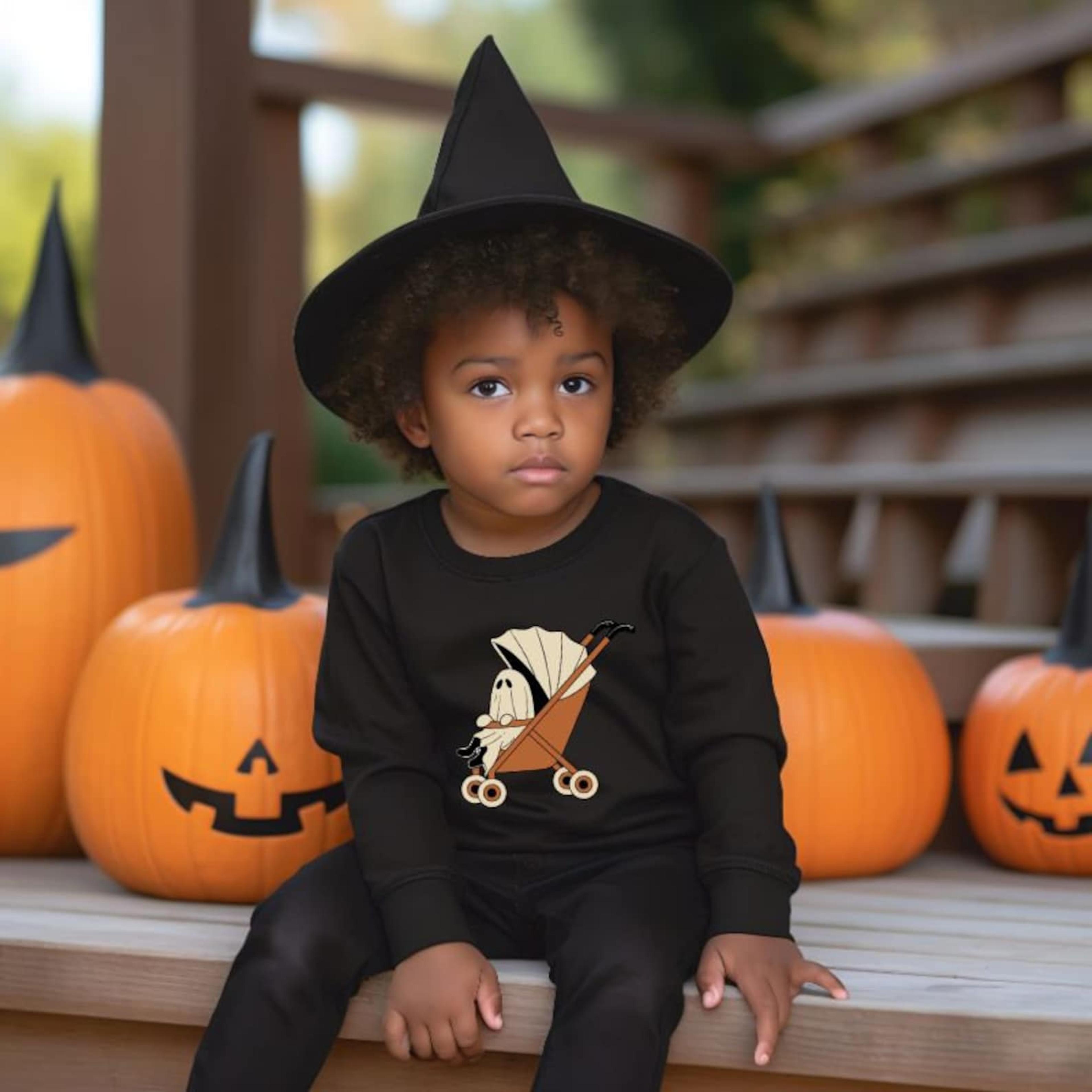 kids halloween sweatshirt, spooky season pullover, cute family halloween sweater, trick or treat kids fall pumpkin outfi