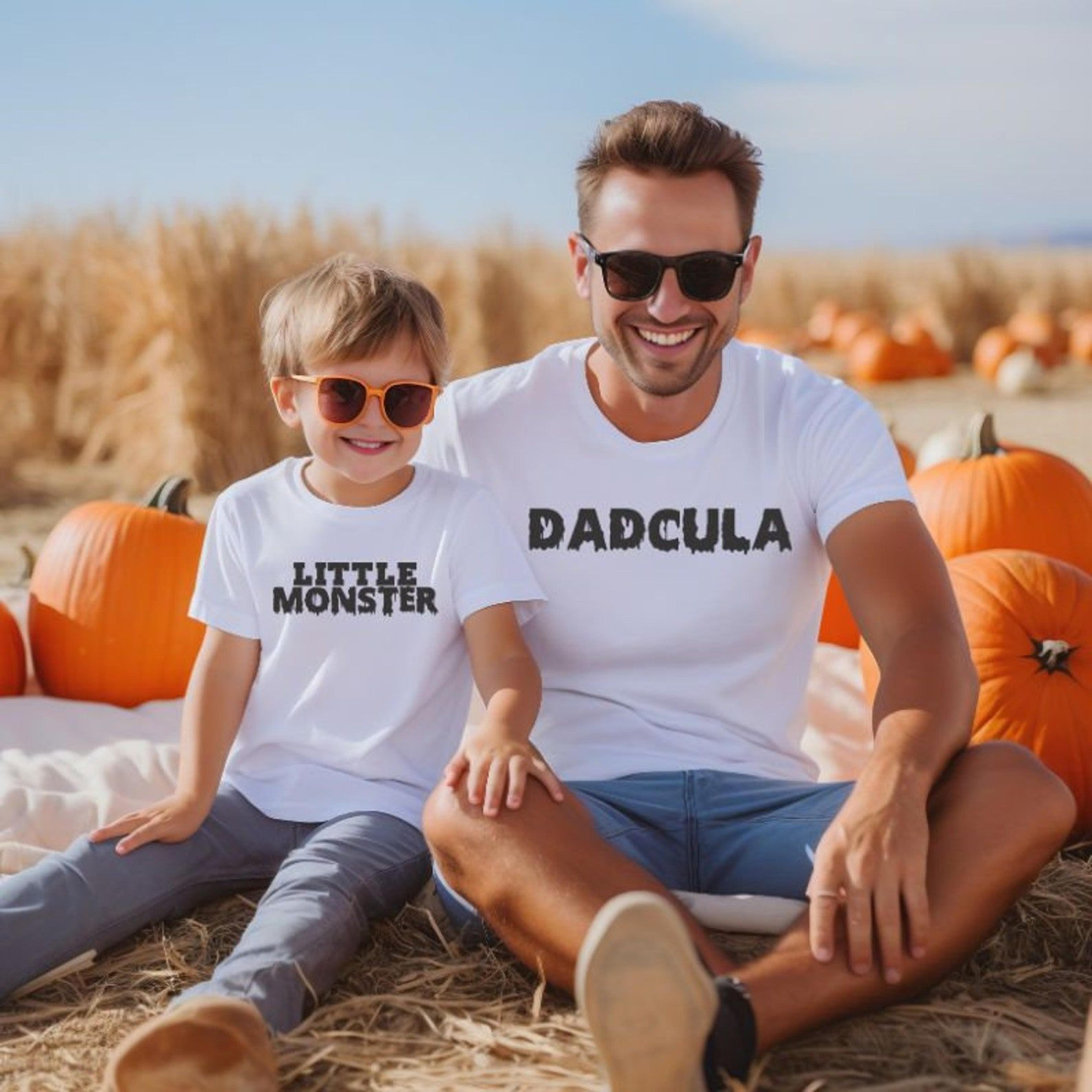 daddy & me halloween shirts, matching dad kids spooky tees, father son daughter trick or treat family halloween outfit