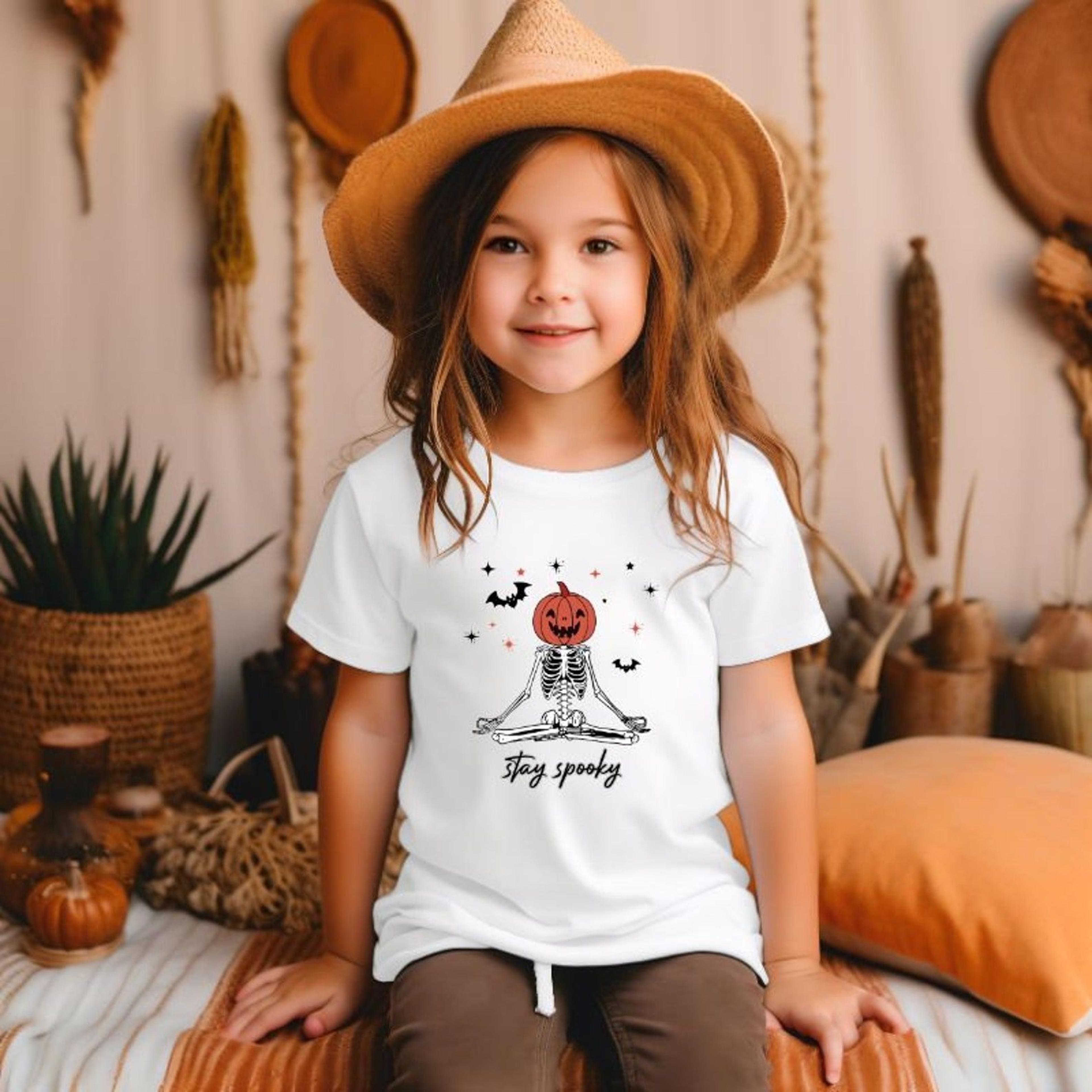 kids halloween shirt, spooky season kids tee, cute trick or treat t-shirt, pumpkin patch fall halloween party outfit