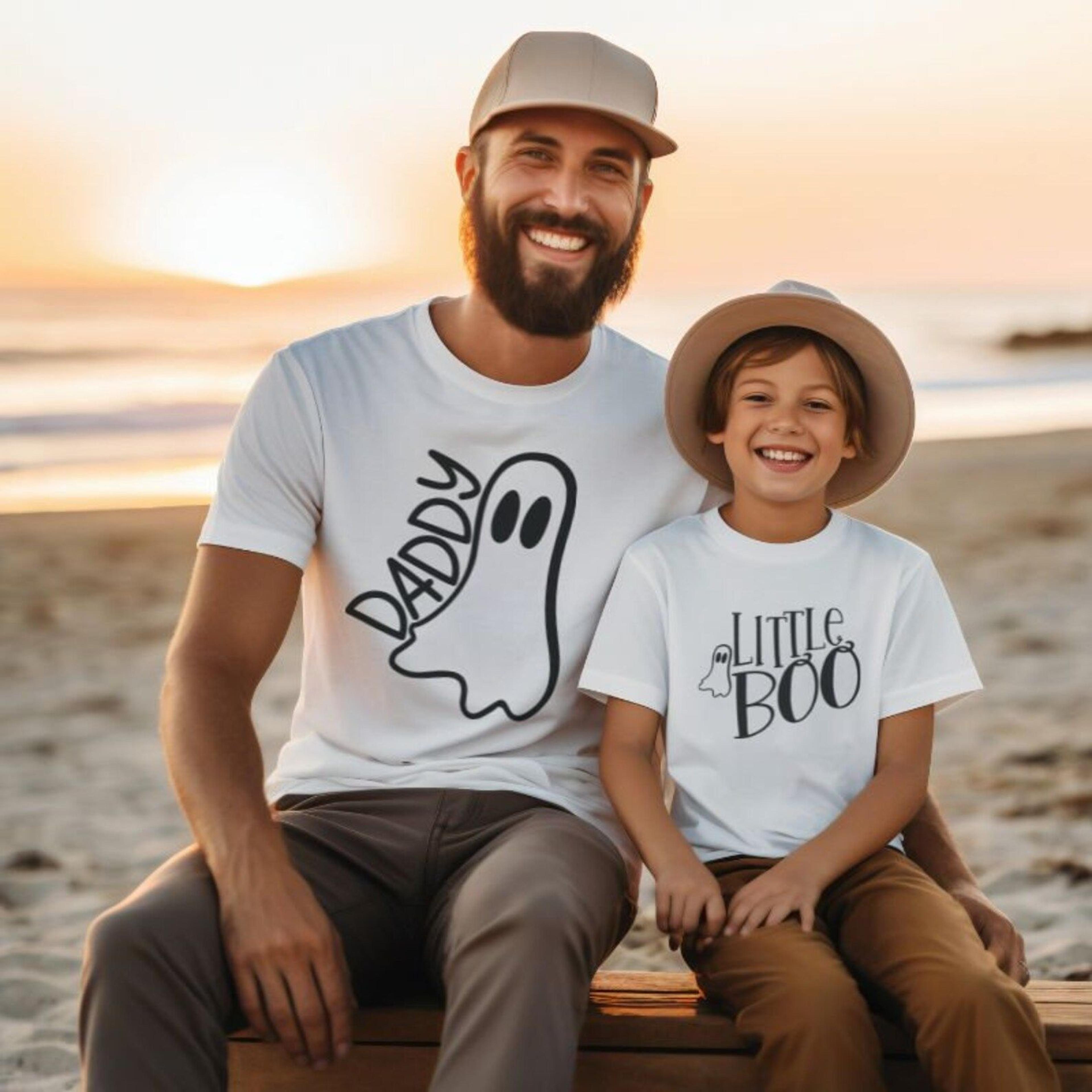 daddy & me halloween shirts, dad kids matching tees, father son daughter spooky shirt, trick or treat family outfit