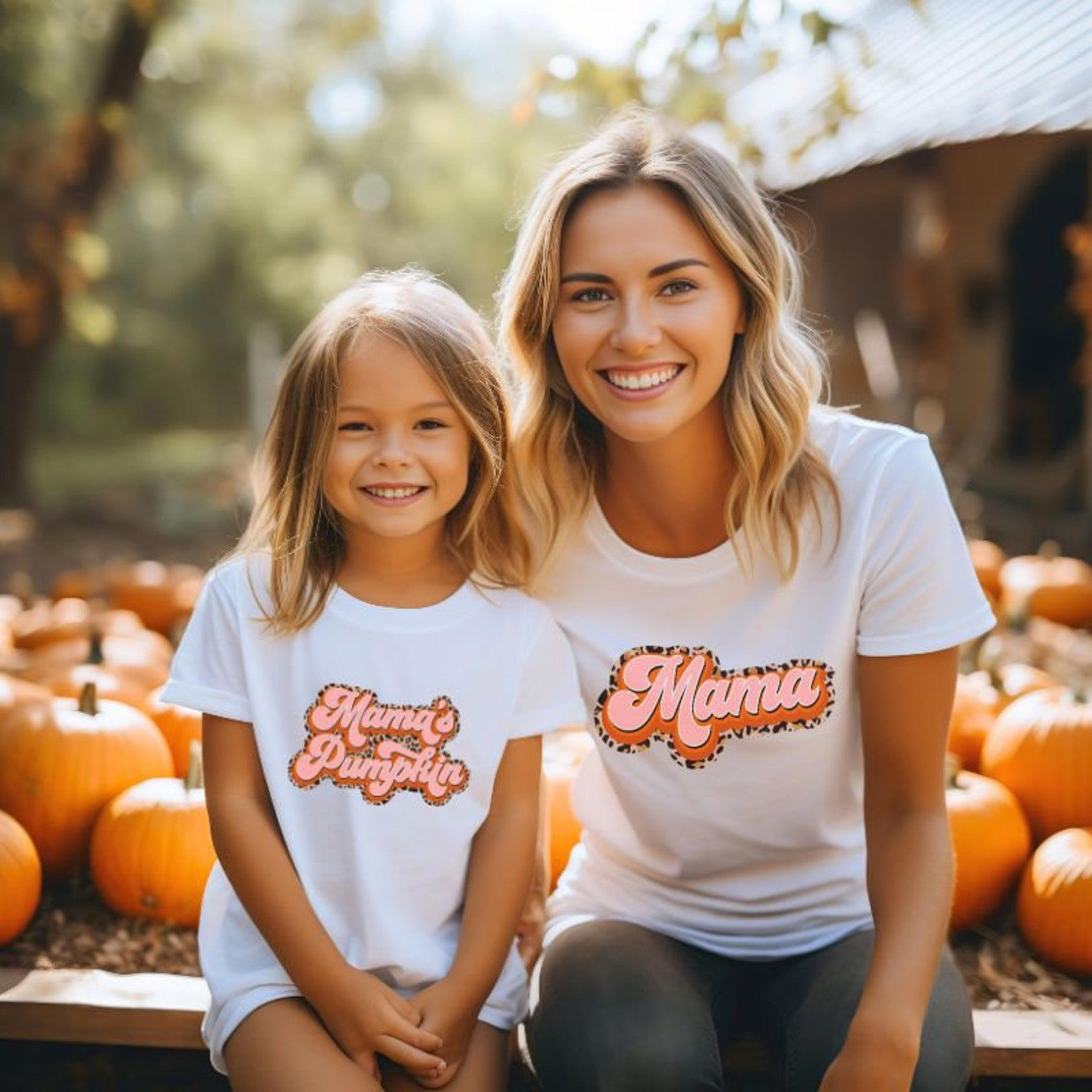 mommy & me halloween shirts, matching mama kids tees, mother daughter son spooky shirt, cute trick or treat family outfi