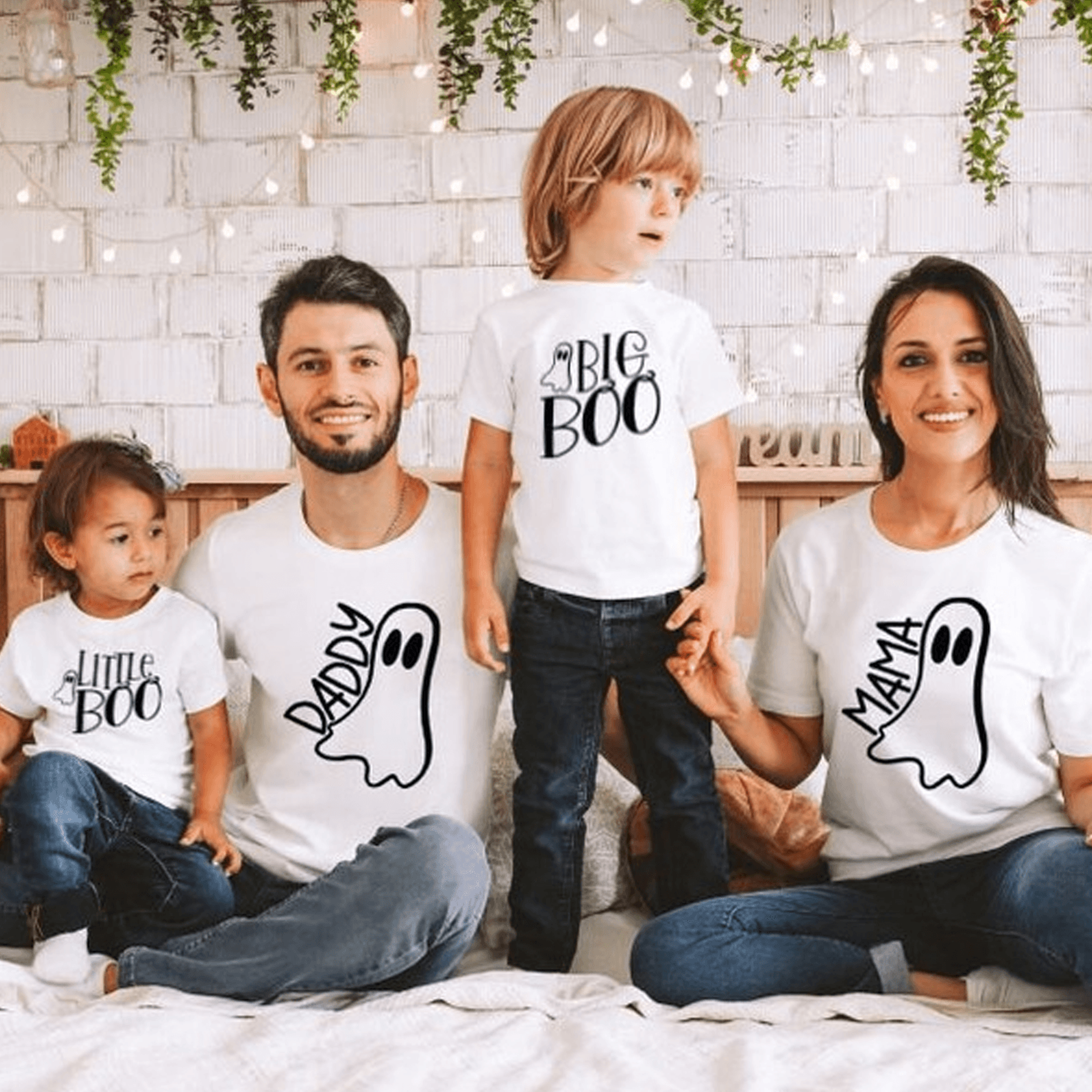 matching family halloween shirts, spooky mom dad kids tees, trick or treat family outfit, cute pumpkin patch party shirt