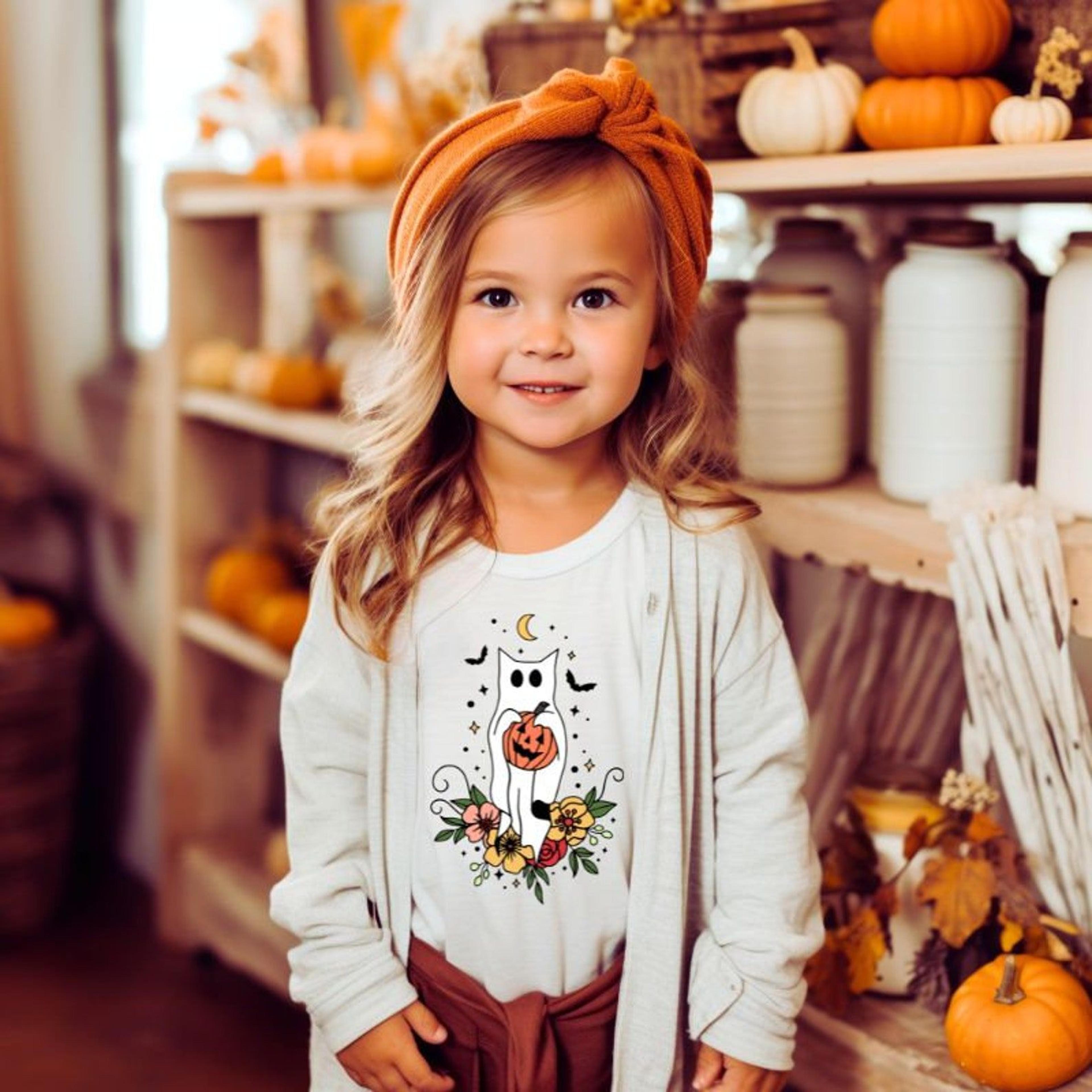 spooky kids halloween shirt, trick or treat t-shirt, cute boys girls halloween tee, pumpkin patch fall party outfit gift