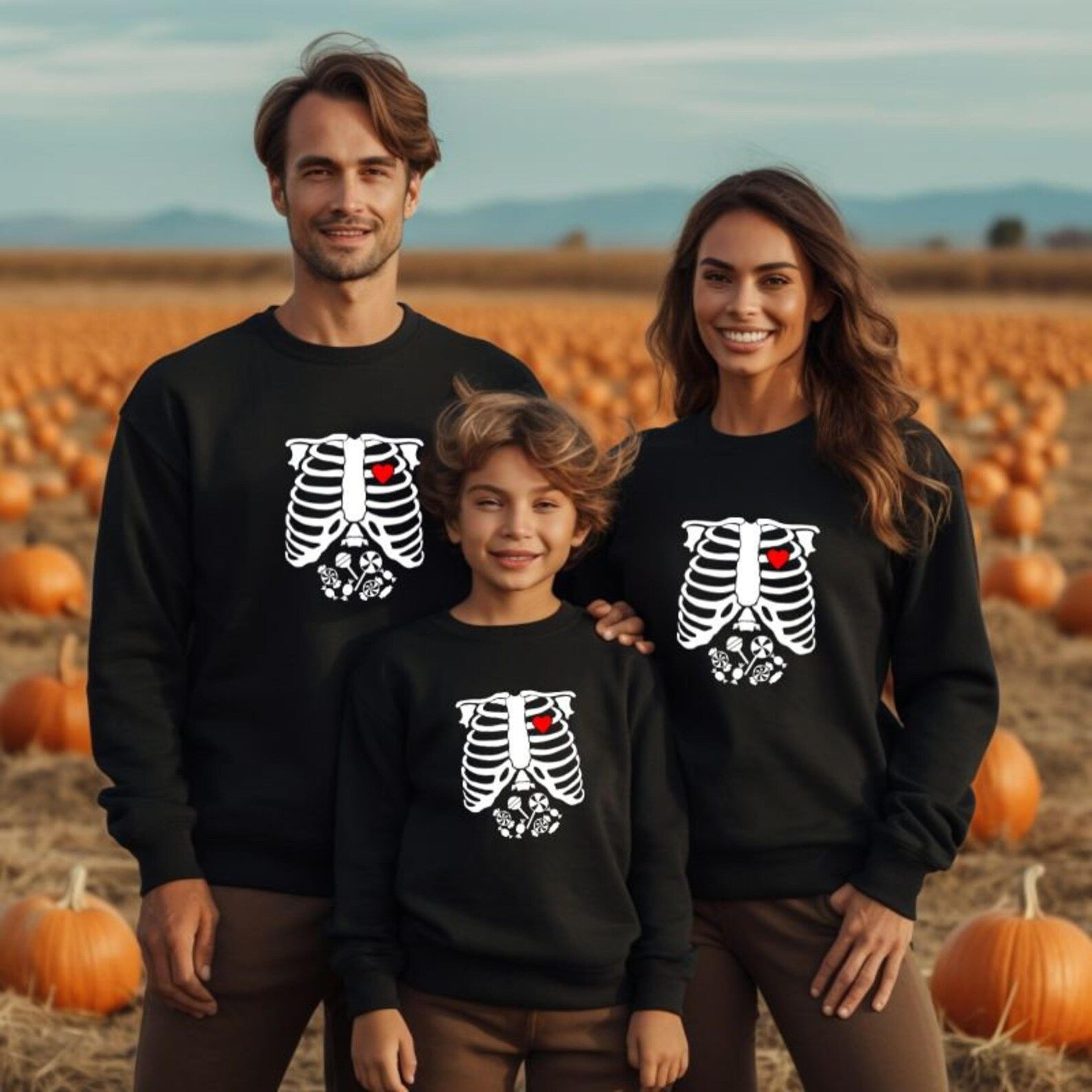 cozy halloween crew sweatshirts, matching family spooky sweaters, mom dad kids pumpkin patch pullover, trick or treat ou