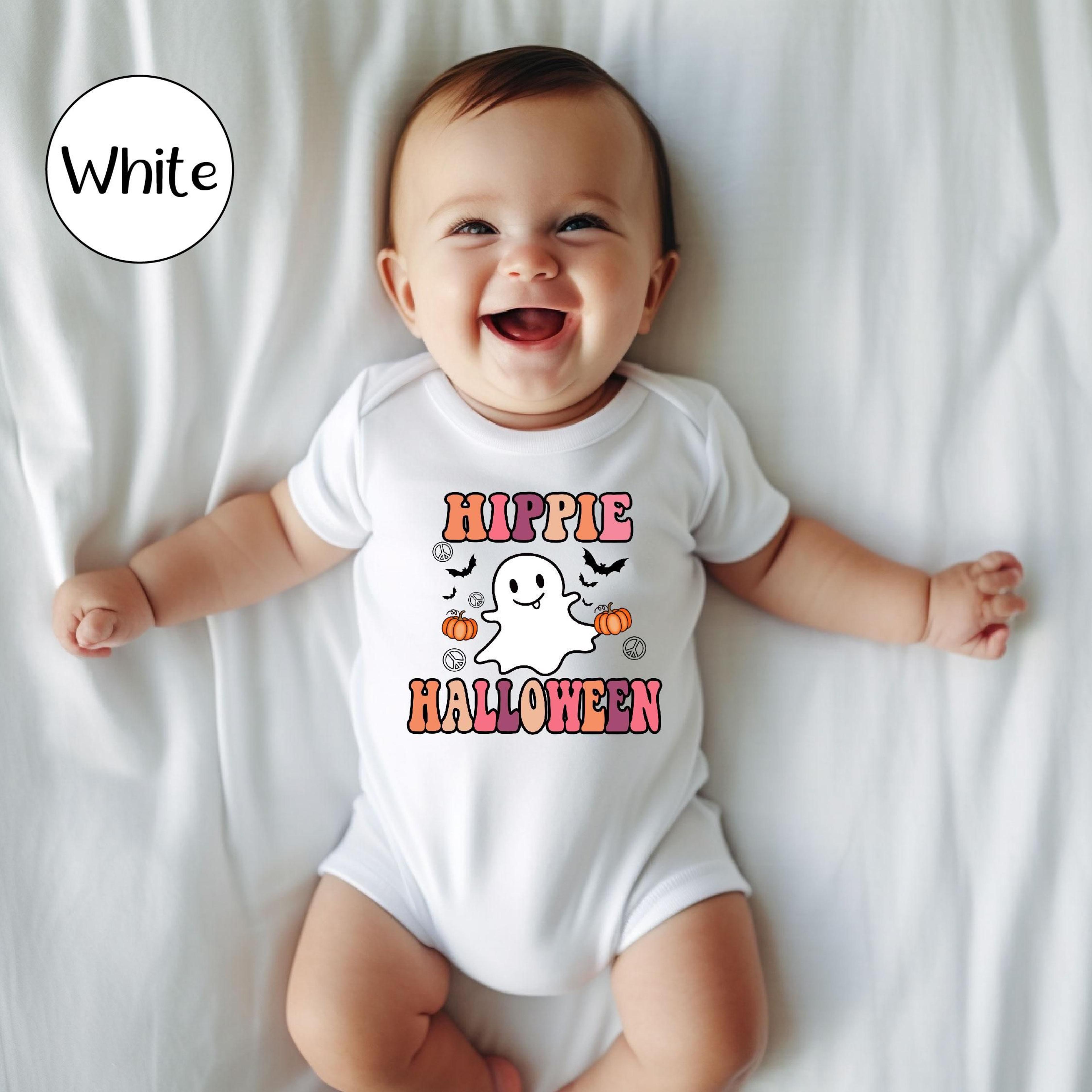 hippie halloween ghost shirt, cute peace sign ghost tee, groovy retro halloween shirt, spooky season fall gift