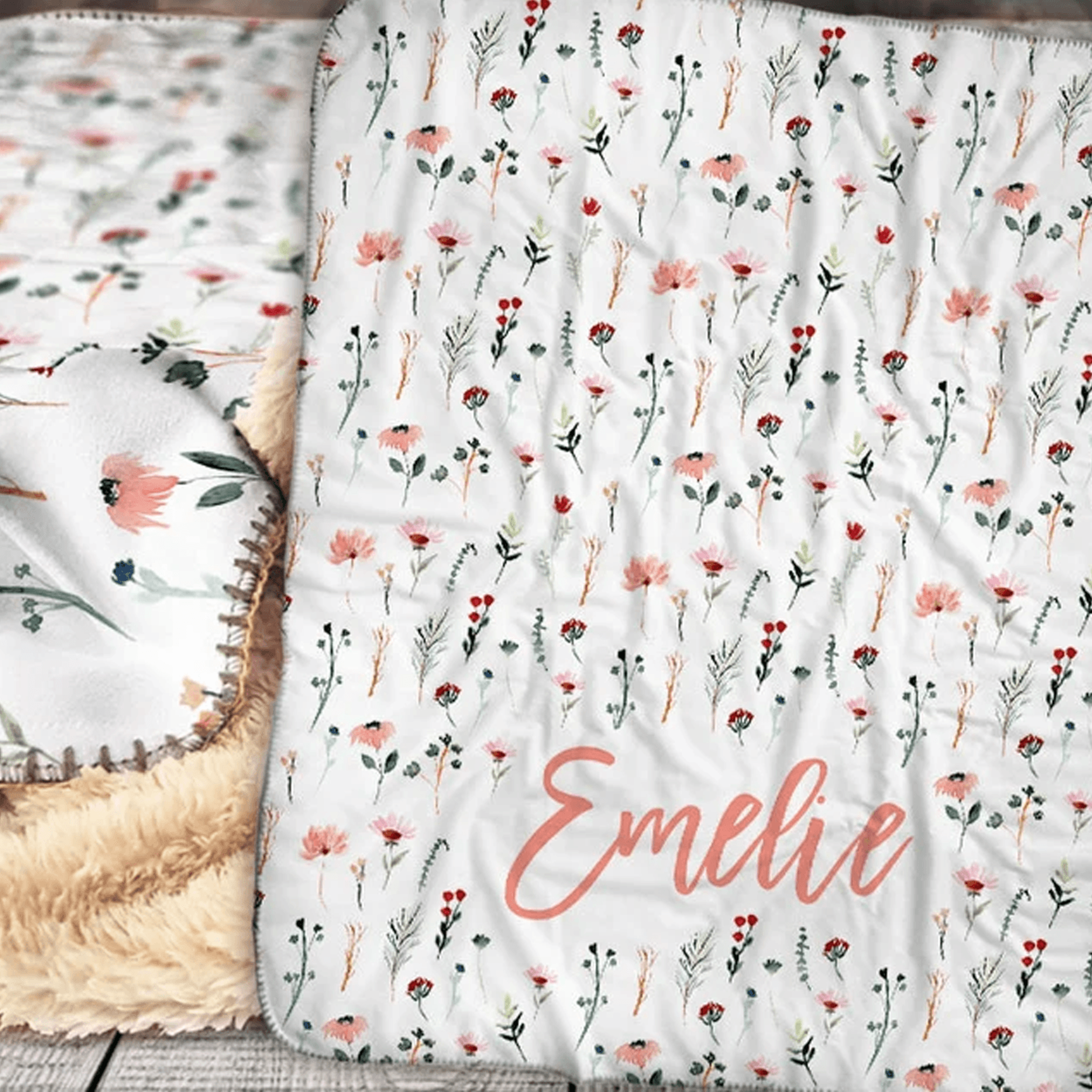 personalized baby sherpa blanket, custom name kids blanket, newborn nursery decor, baby shower first birthday keepsake g
