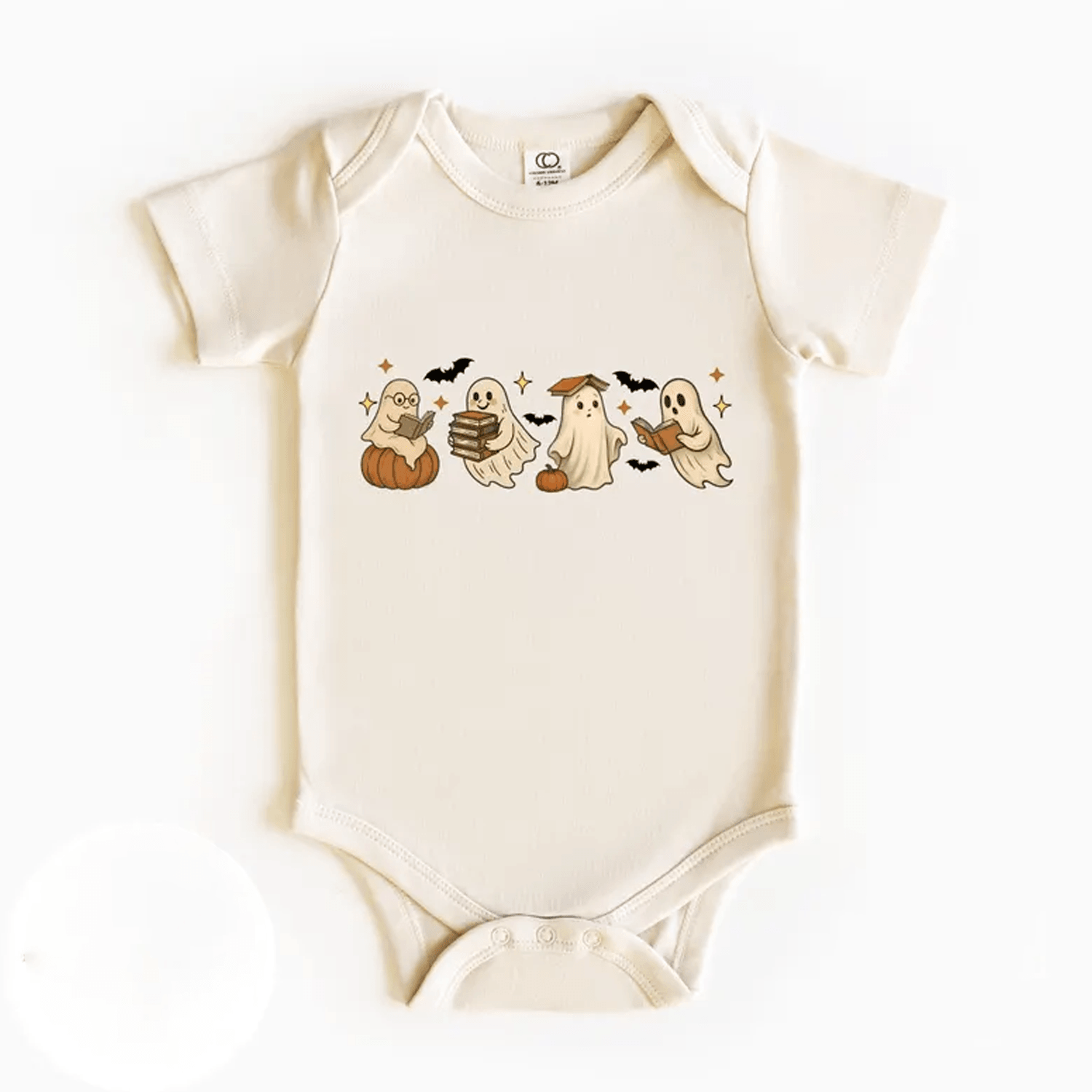 cute ghost halloween baby bodysuit pumpkin ghost infant onesie spooky fall outfit first halloween baby gift