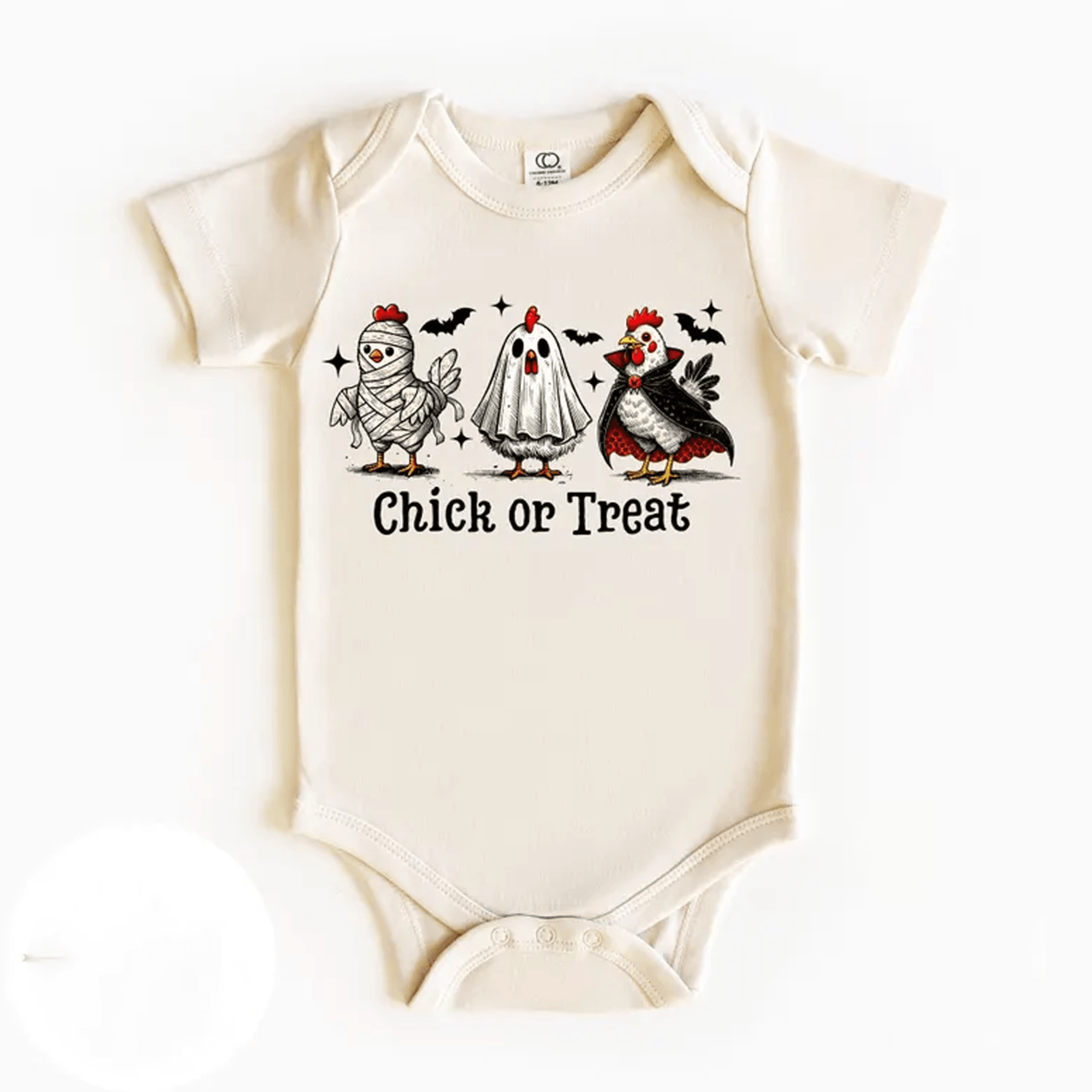 chick or treat halloween baby bodysuit cute chicken pumpkin onesie farm spooky infant outfit first halloween baby gift