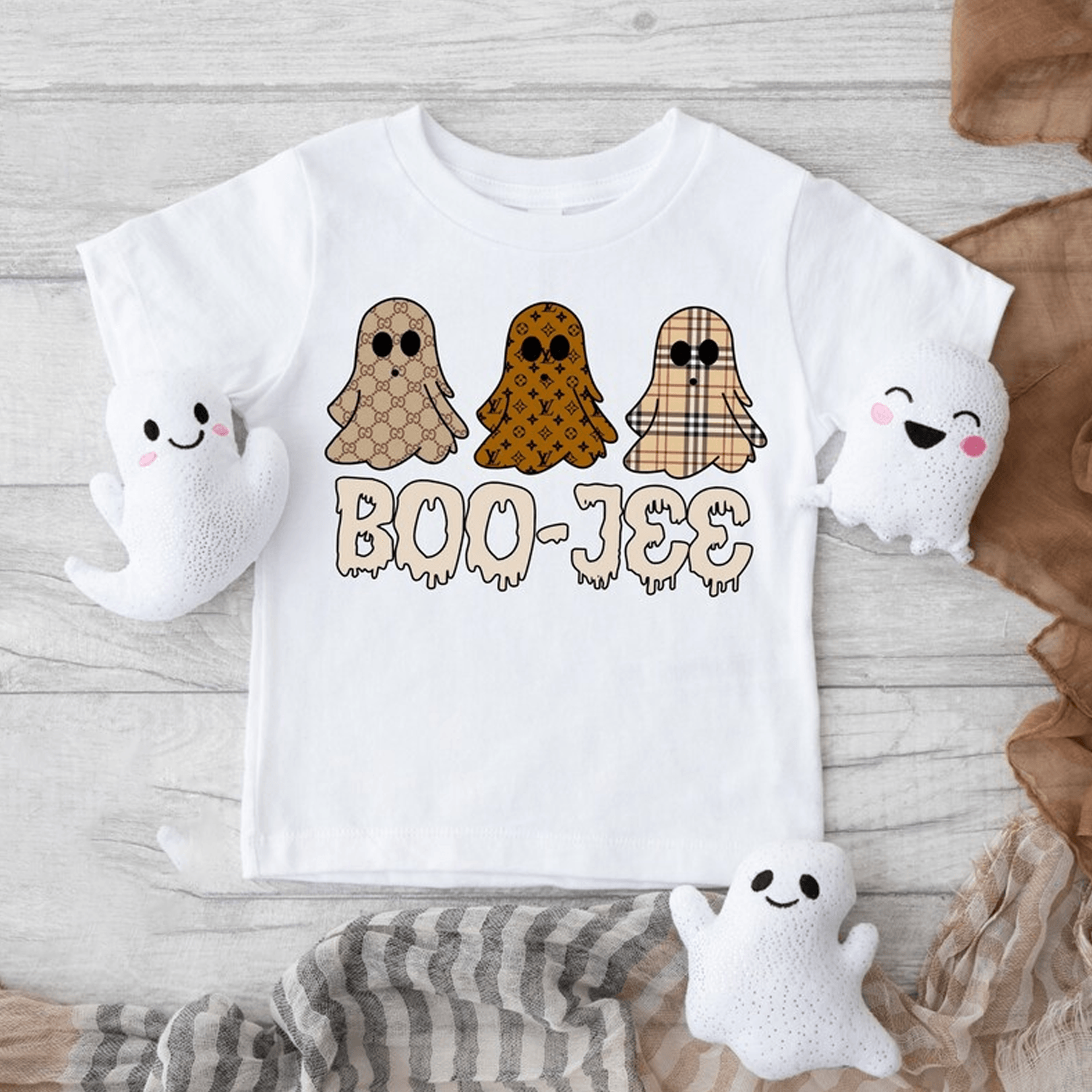 boo jee halloween kids shirt cute ghost retro tee spooky fall shirt trick or treat outfit halloween gift for kids