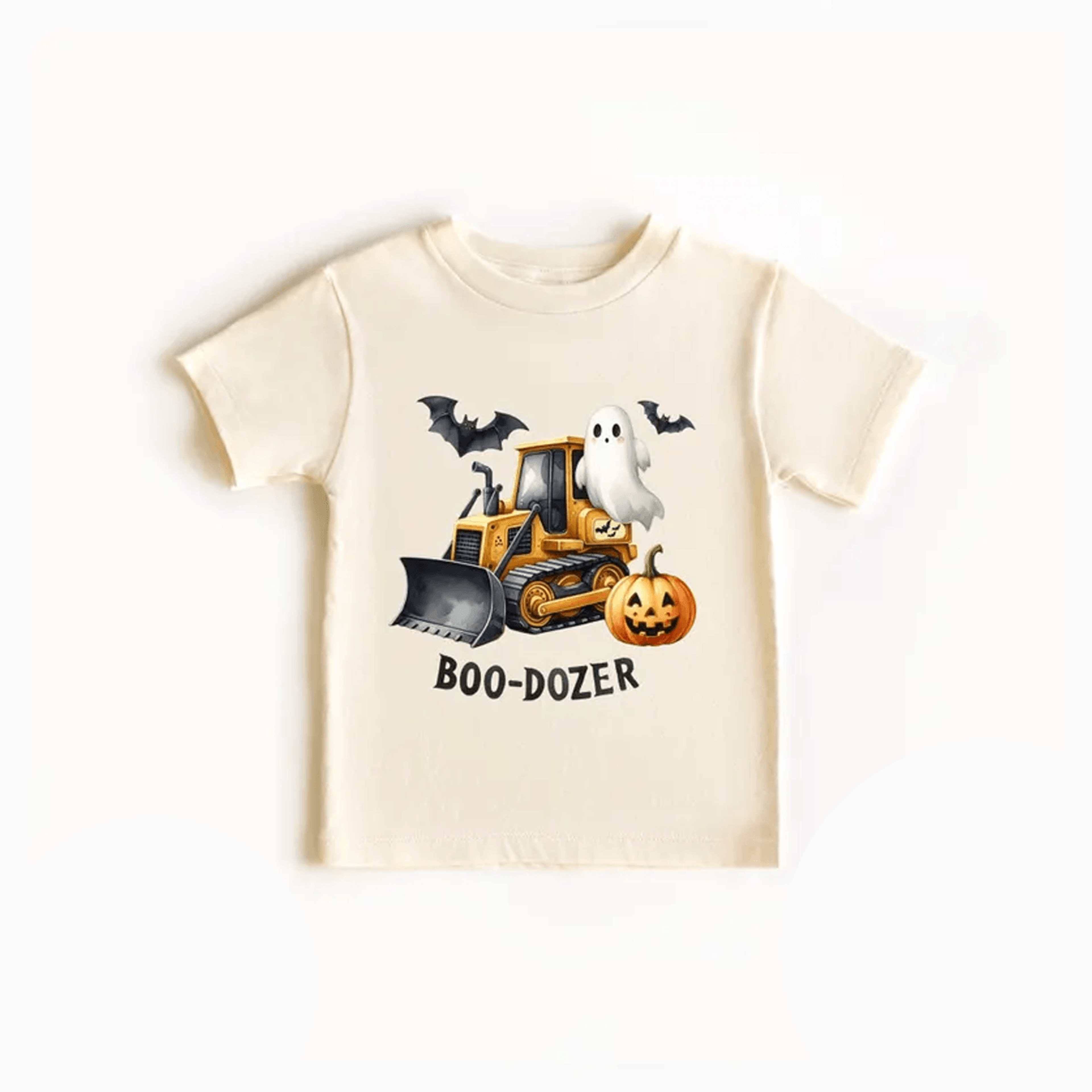 boo dozer halloween kids shirt cute ghost bulldozer pumpkin tee construction truck fall outfit halloween gift