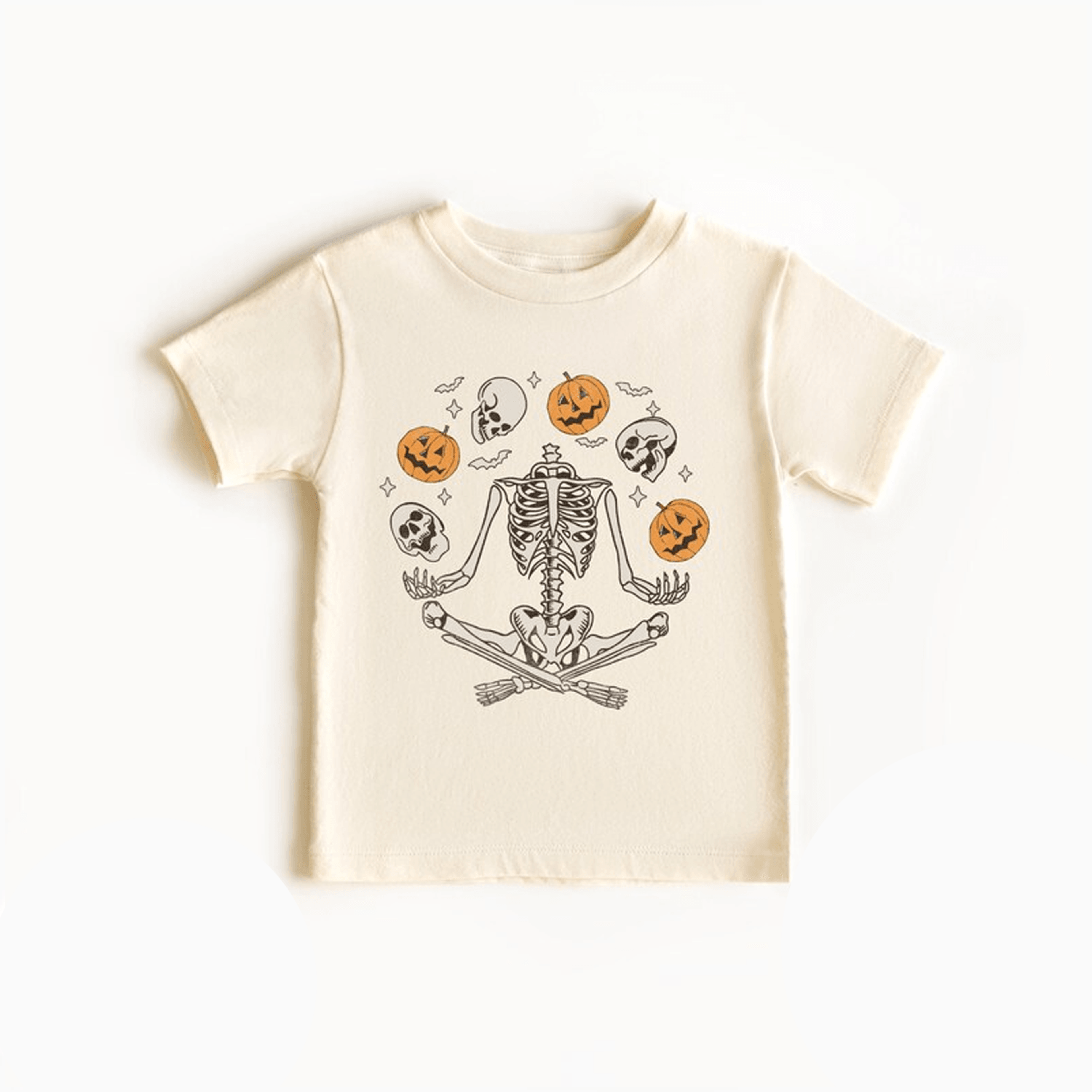 skeleton pumpkin baby bodysuit, spooky halloween infant onesie, vintage skeleton fall outfit, first halloween baby gift