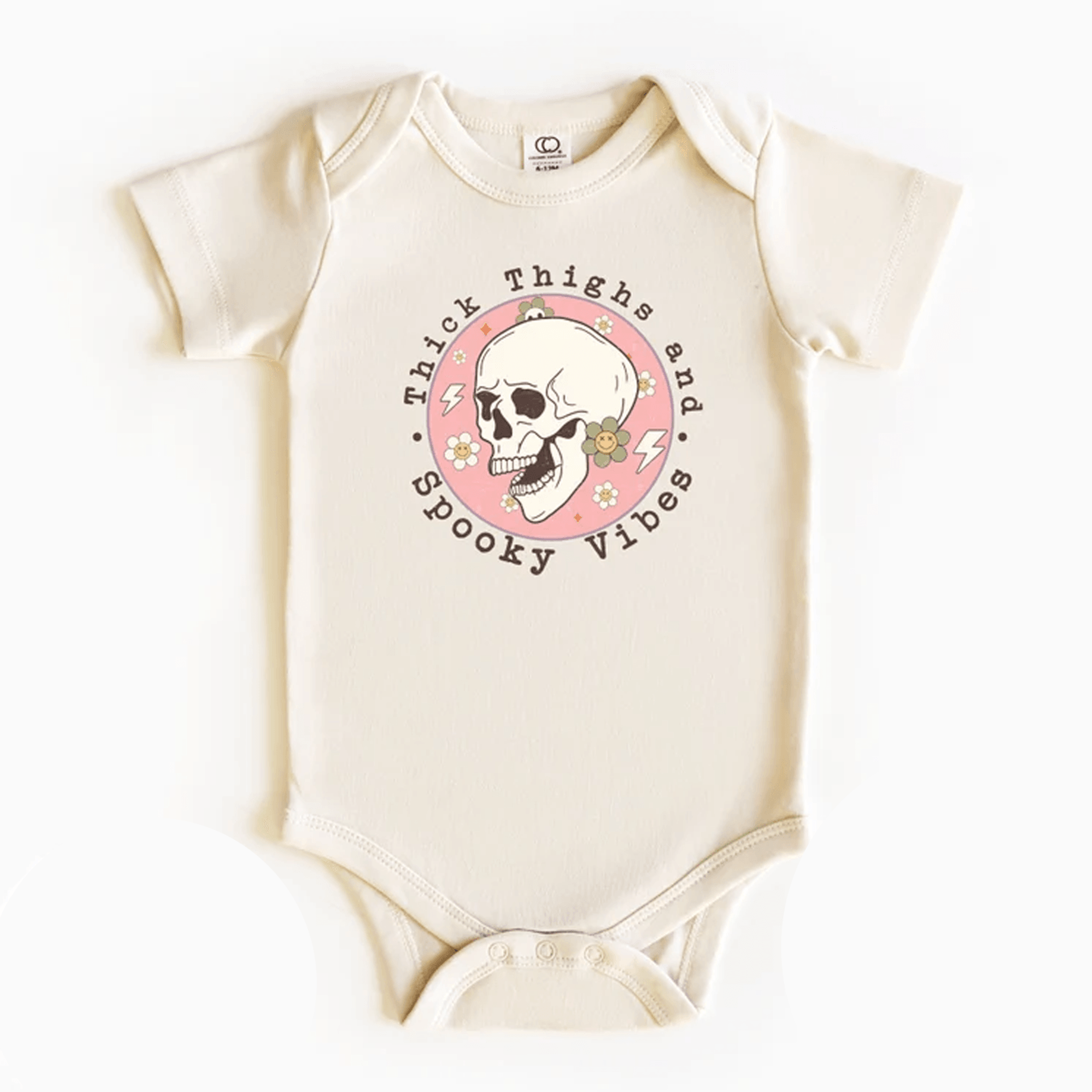 thick thighs spooky vibes kids sweatshirt cute ghost halloween shirt funny fall toddler outfit halloween gift