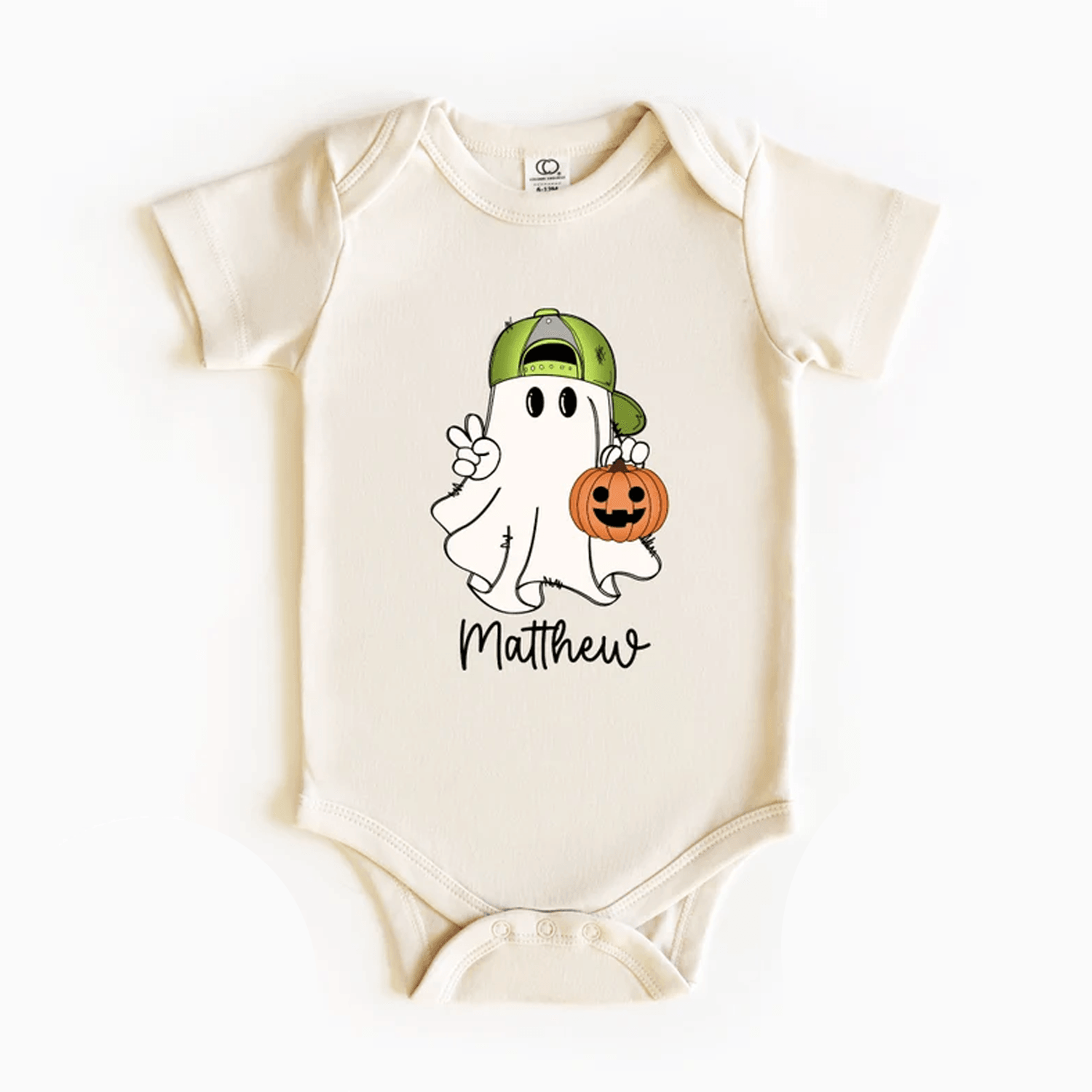 personalized boy ghost halloween shirt custom name kids tee spooky toddler sweatshirt cute fall halloween gift
