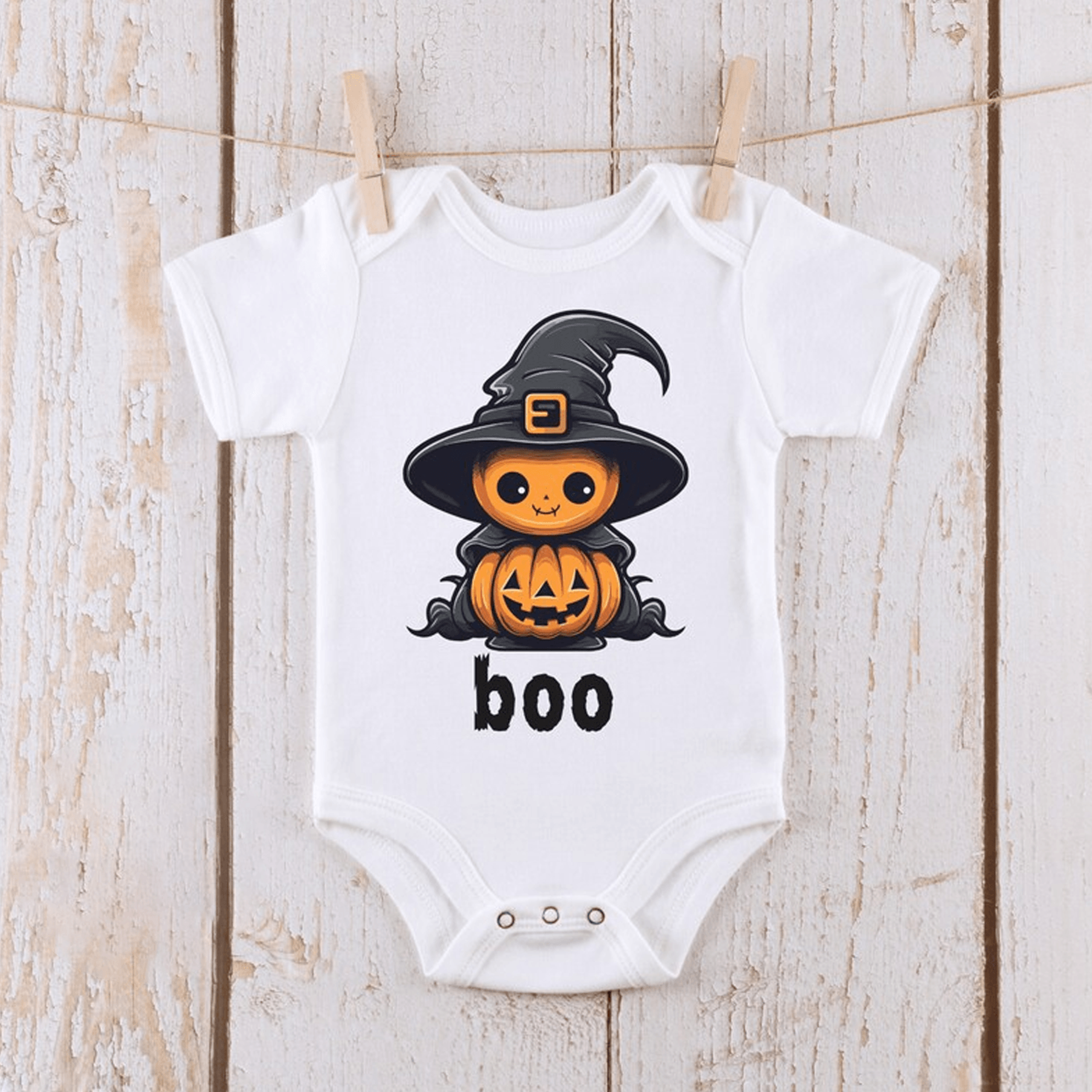 pumpkin witch boo halloween baby onesie cute spooky infant bodysuit retro fall outfit first halloween baby gift